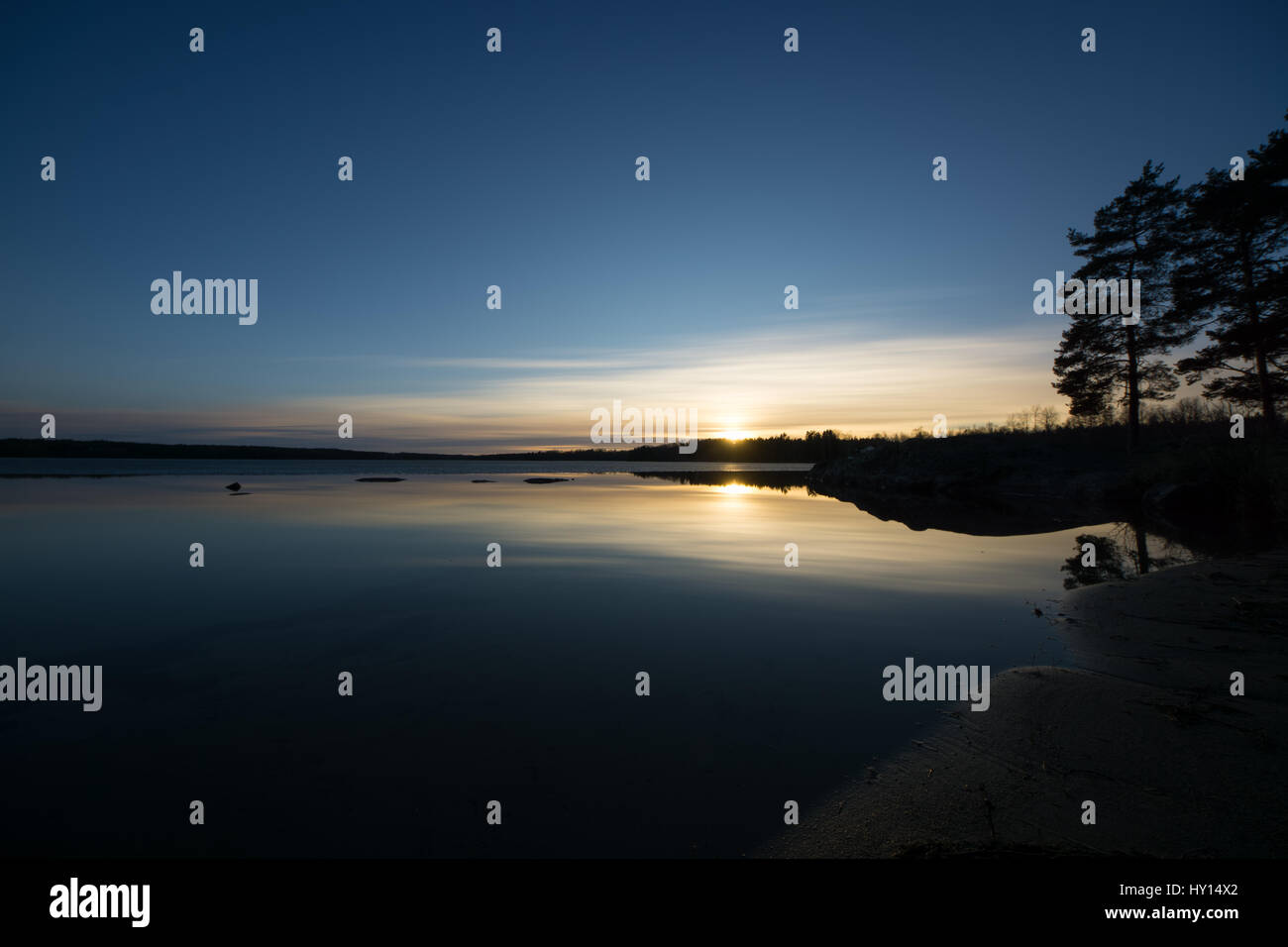 Bella natura in Svezia. Foto Stock