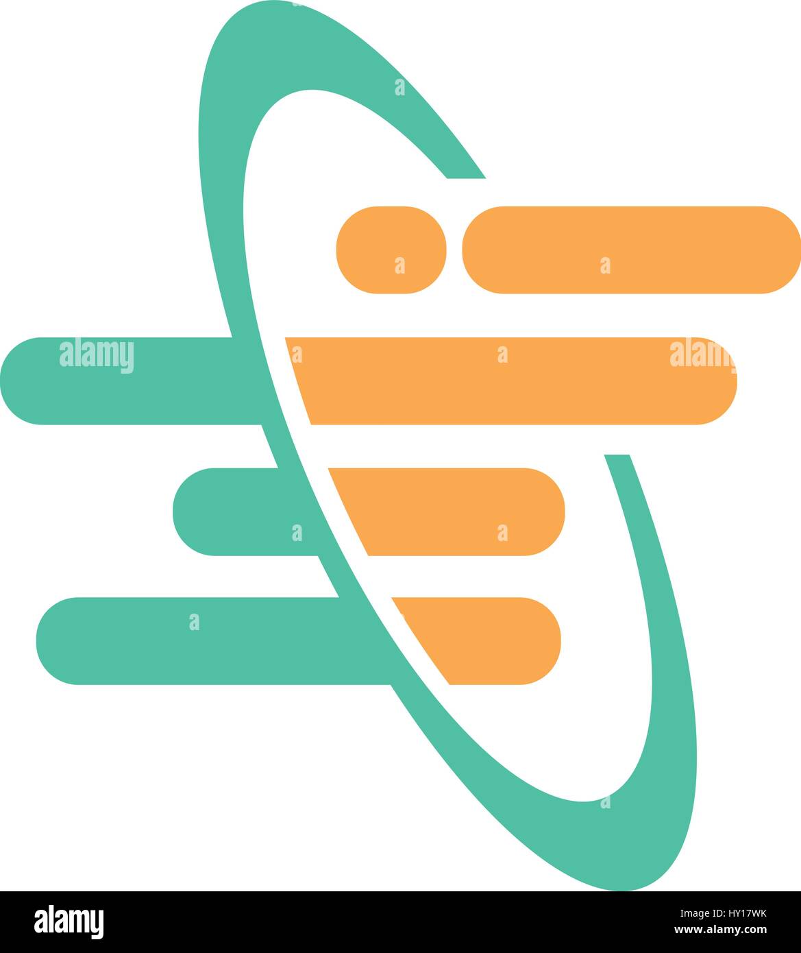 Audio logo wave concept, tecnologie multimediali Illustrazione Vettoriale