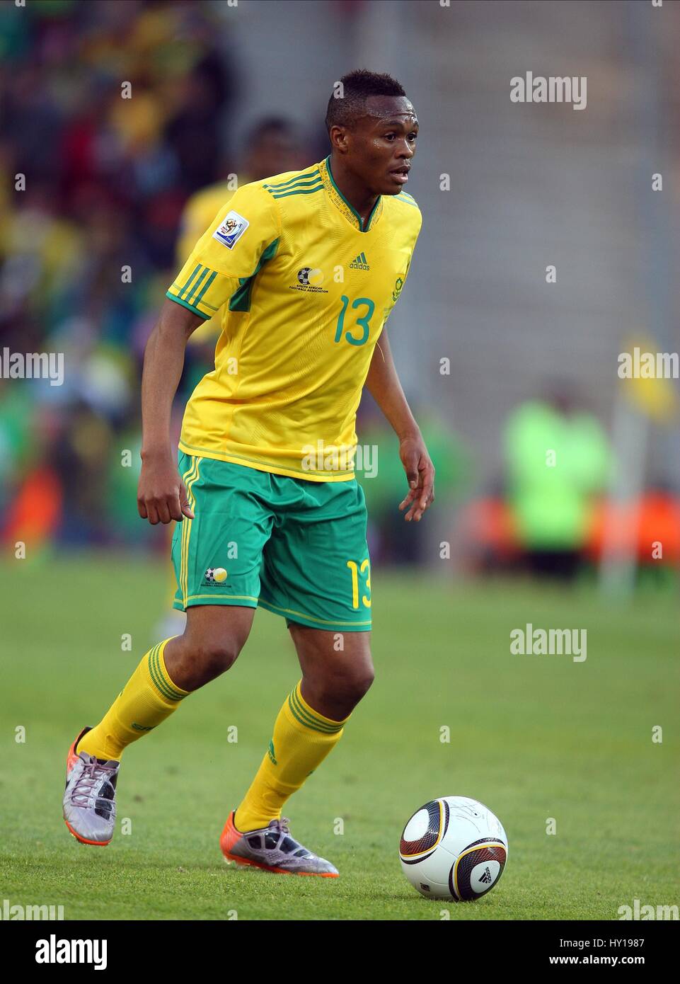 KAGISHO DIKGACOI SUD AFRICA & FULHAM SUD AFRICA & FULHAM SOCCER CITY Johannesburg Sudafrica 11 Giugno 2010 Foto Stock