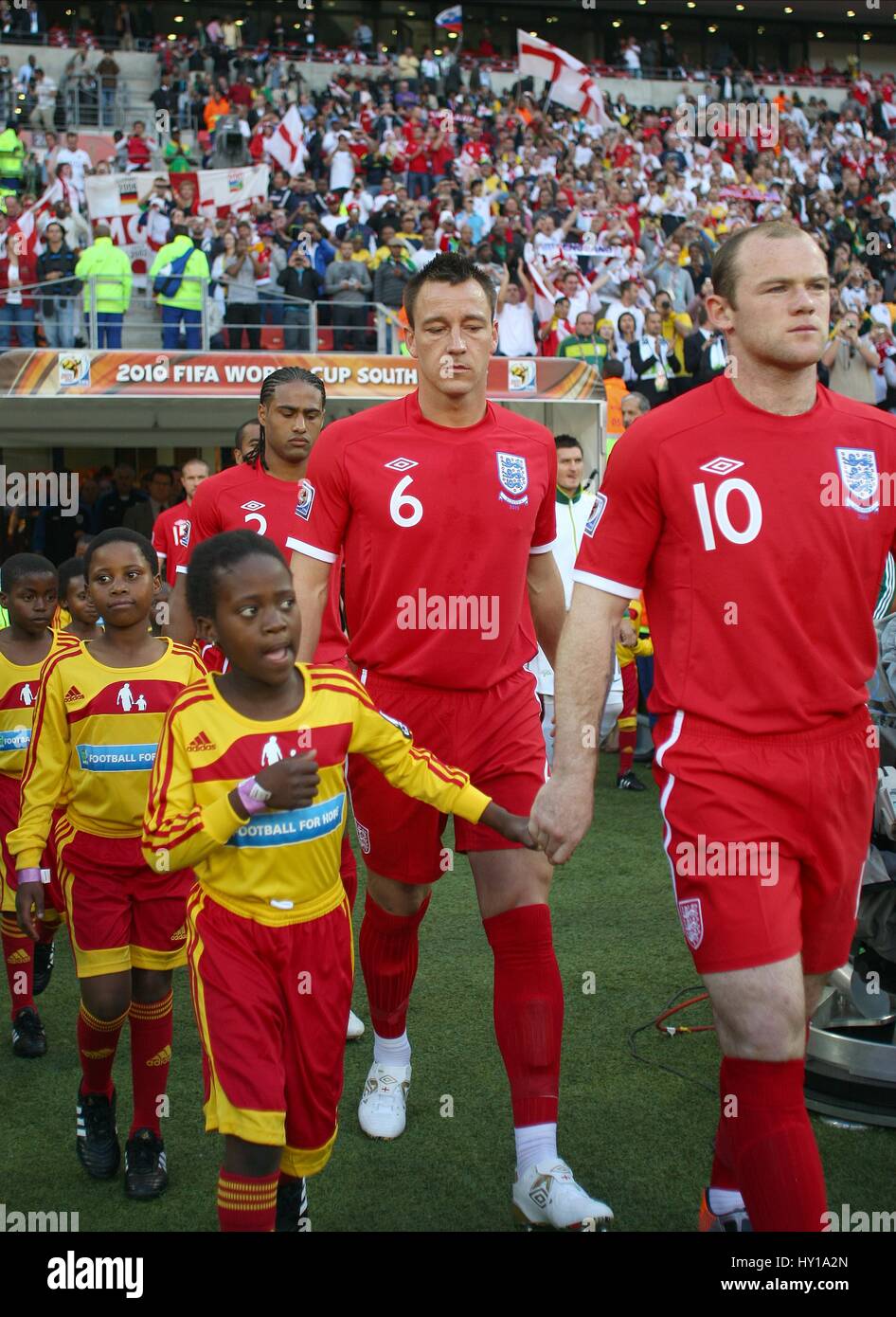 GLEN JOHNSON, John Terry , WAYNE ROONEY, SLOVENIA V INGHILTERRA, SLOVENIA V INGHILTERRA, della Coppa del Mondo FIFA 2010 Foto Stock