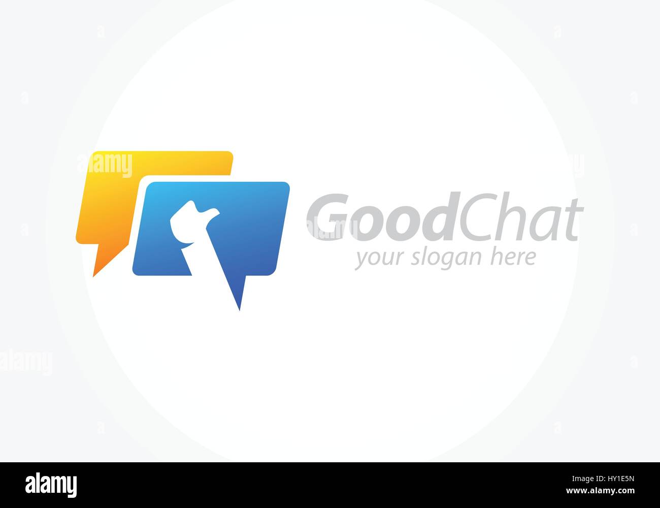 Migliore Chat Design Simbolo, pollice in alto concetto Illustrazione Vettoriale