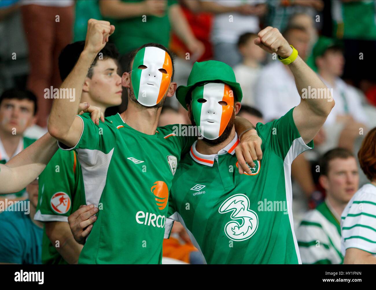 Ventole IRLANDESE ITALIA V REP DI IRLANDA STADE PIERRE-MAUROY LILLE FRANCIA 22 Giugno 2016 Foto Stock