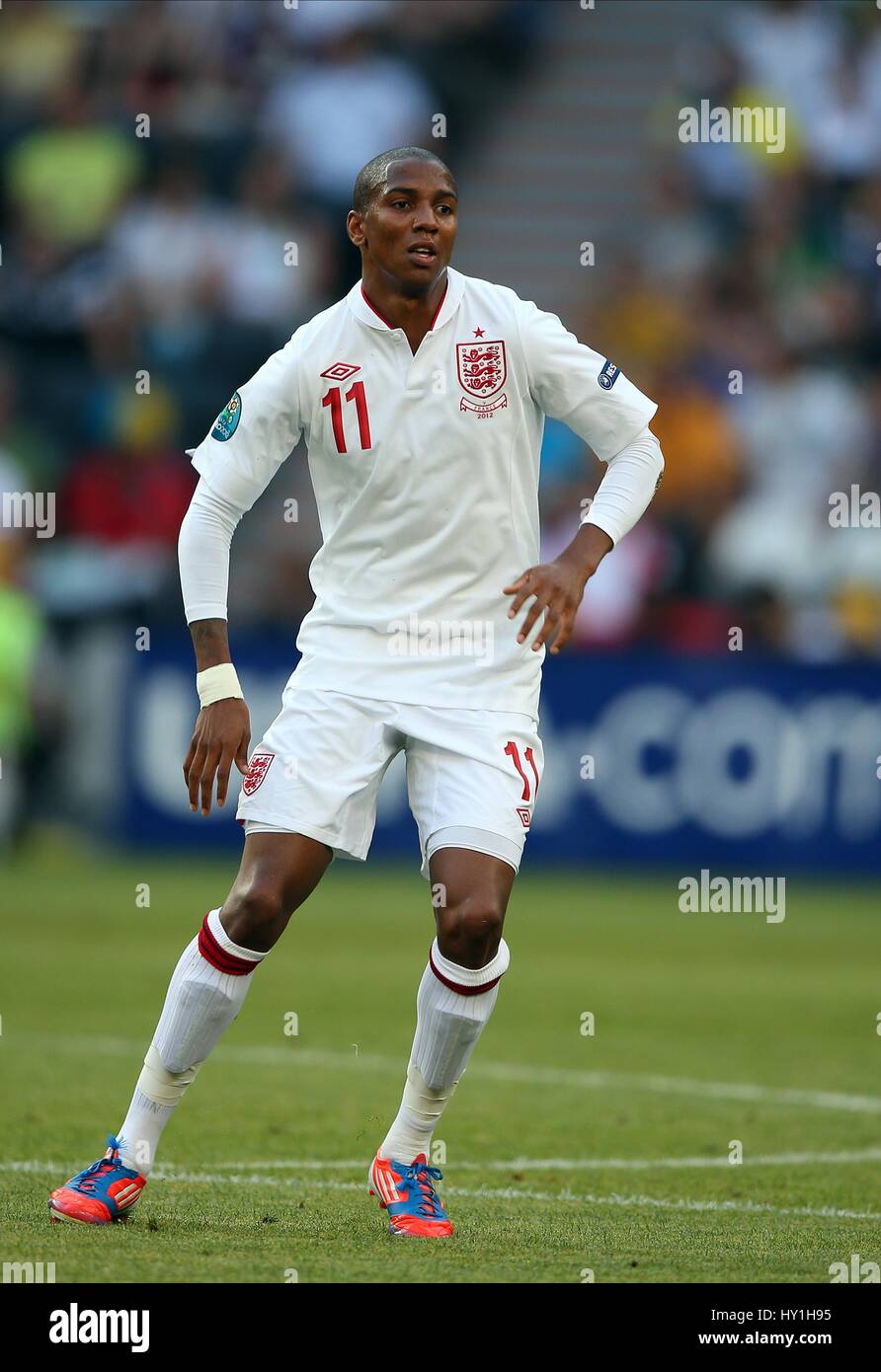 ASHLEY GIOVANI INGHILTERRA MANCHESTER UNITED FC ENGLAND & MANCHESTER UNITED FC DONBASS ARENA DONETSK UCRAINA 11 Giugno 2012 Foto Stock