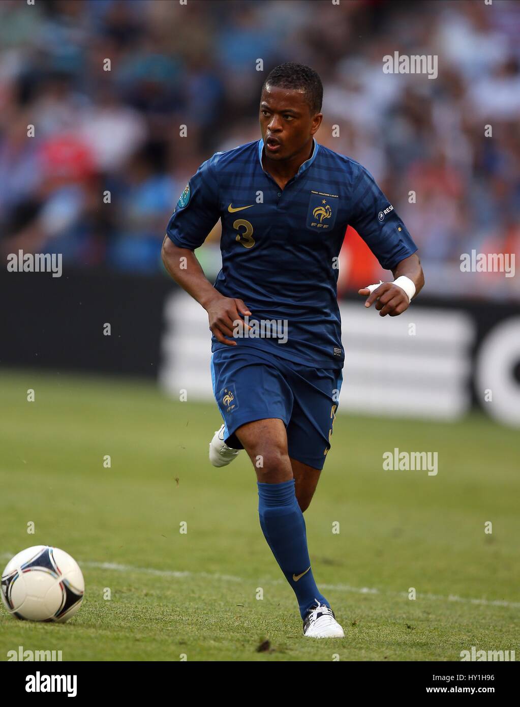 PATRICE EVRA FRANCIA MANCHESTER UNITED FC FRANCIA & MANCHESTER UNITED FC DONBASS ARENA DONETSK UCRAINA 11 Giugno 2012 Foto Stock
