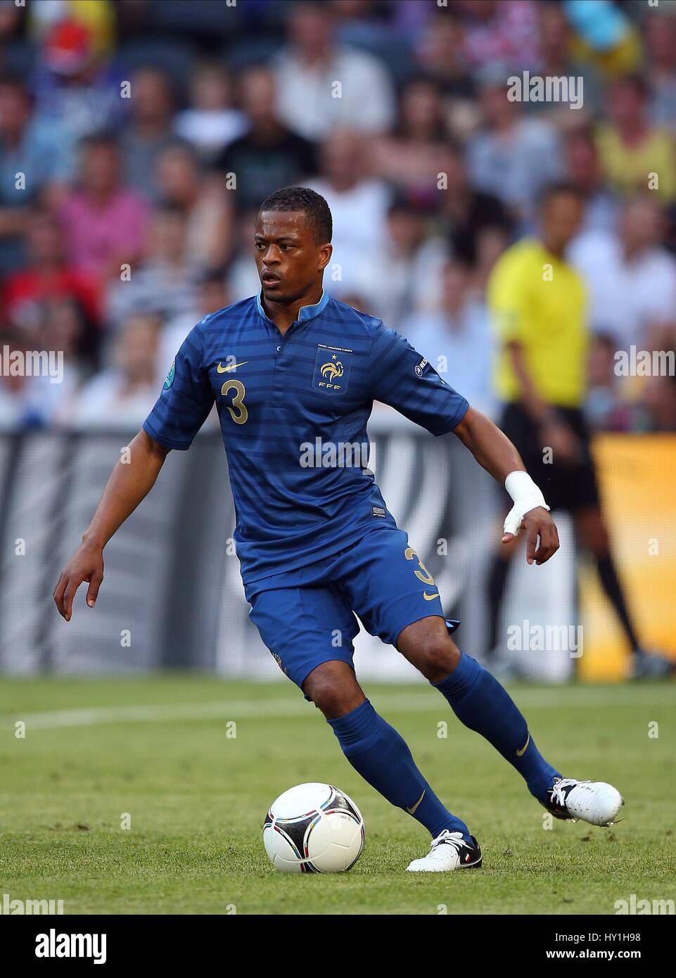 PATRICE EVRA FRANCIA MANCHESTER UNITED FC FRANCIA & MANCHESTER UNITED FC DONBASS ARENA DONETSK UCRAINA 11 Giugno 2012 Foto Stock