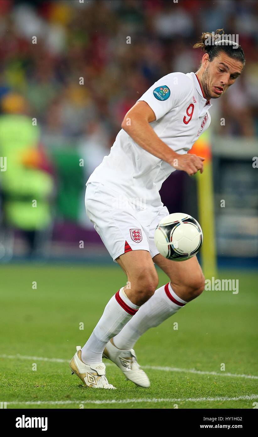 ANDY CARROLL INGHILTERRA West Ham United FC ENGLAND & West Ham United FC STADIO OLIMPICO KIEV UCRAINA 24 Giugno 2012 Foto Stock