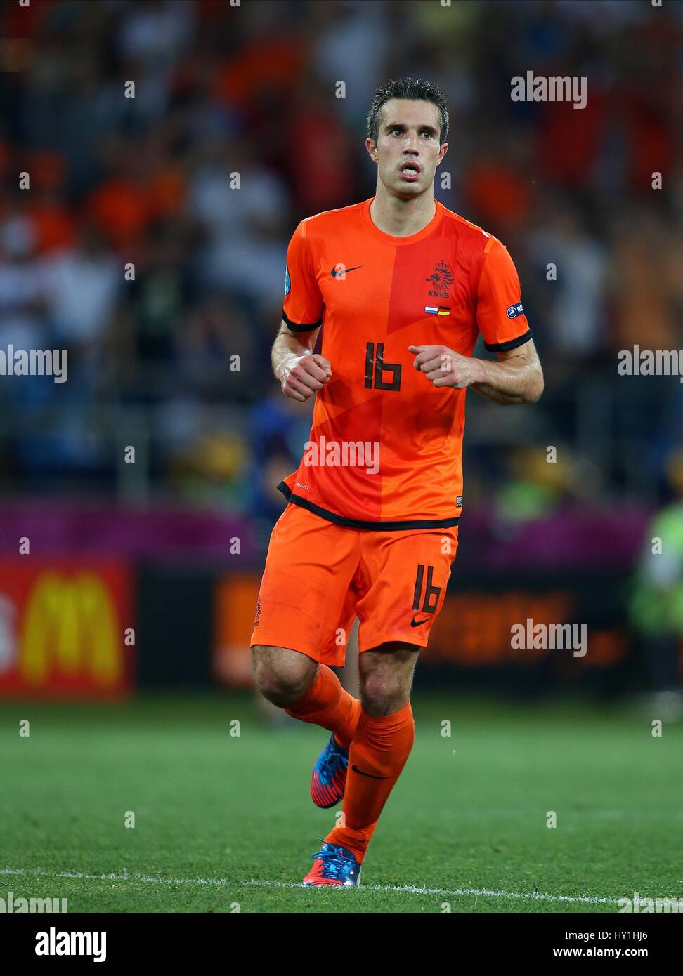 ROBIN VAN PERSIE HOLLAND MANCHESTER UNITED FC HOLLAND & MANCHESTER UNITED FC stadio METALIST KHARKIV UCRAINA 13 Giugno 2012 Foto Stock