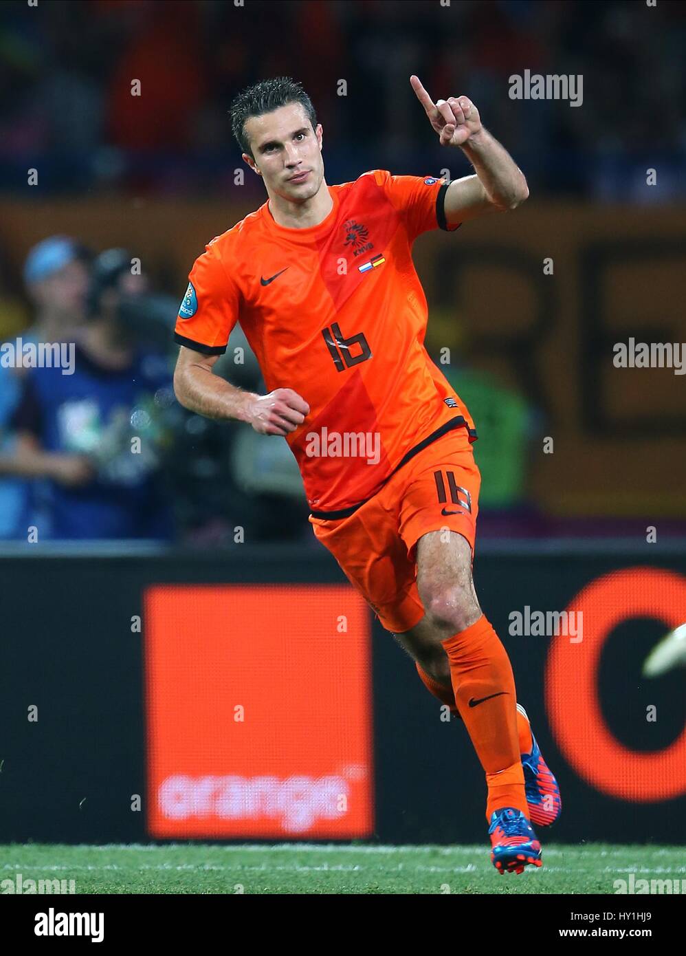 ROBIN VAN PERSIE HOLLAND MANCHESTER UNITED FC HOLLAND & MANCHESTER UNITED FC stadio METALIST KHARKIV UCRAINA 13 Giugno 2012 Foto Stock