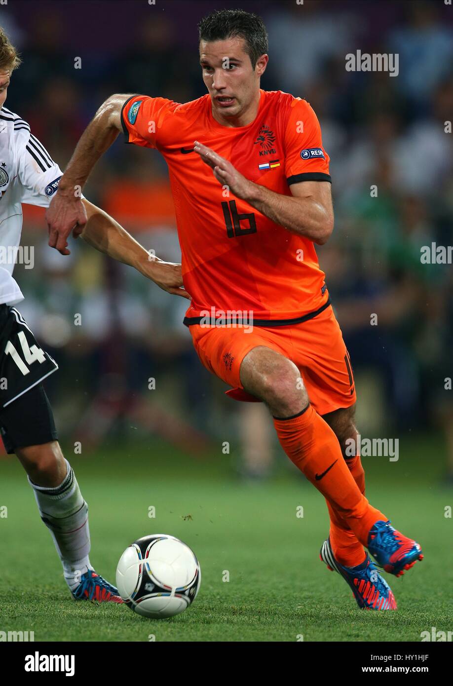 ROBIN VAN PERSIE HOLLAND MANCHESTER UNITED FC HOLLAND & MANCHESTER UNITED FC stadio METALIST KHARKIV UCRAINA 13 Giugno 2012 Foto Stock