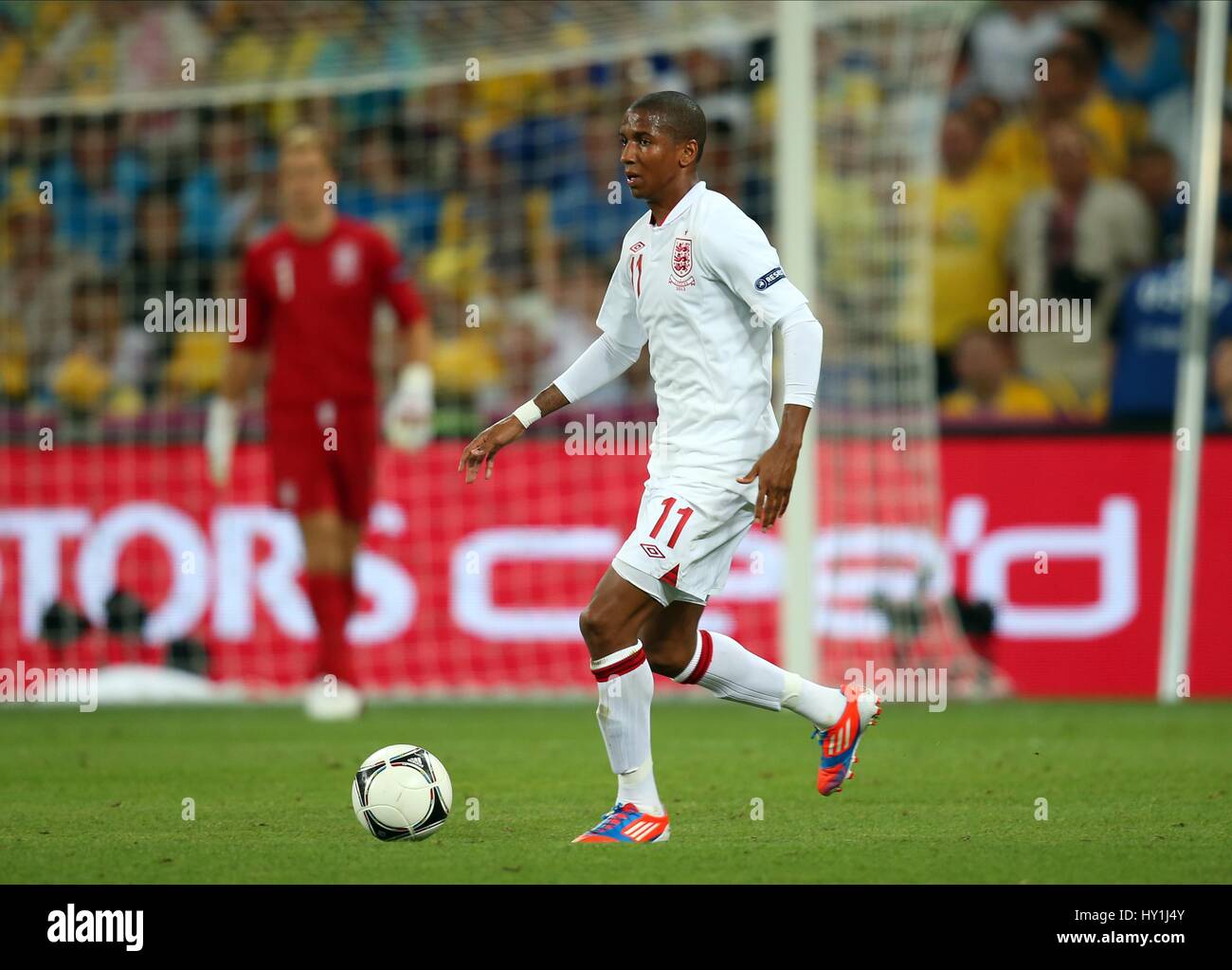 ASHLEY GIOVANI INGHILTERRA MANCHESTER UNITED FC ENGLAND & MANCHESTER UNITED FC DONBASS ARENA DONETSK UCRAINA 19 Giugno 2012 Foto Stock
