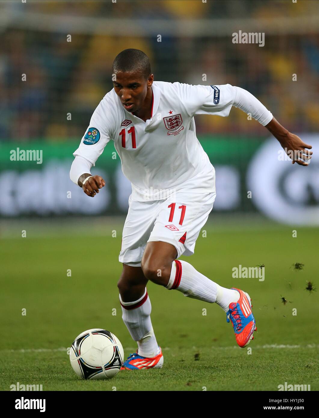 ASHLEY GIOVANI INGHILTERRA MANCHESTER UNITED FC ENGLAND & MANCHESTER UNITED FC DONBASS ARENA DONETSK UCRAINA 19 Giugno 2012 Foto Stock
