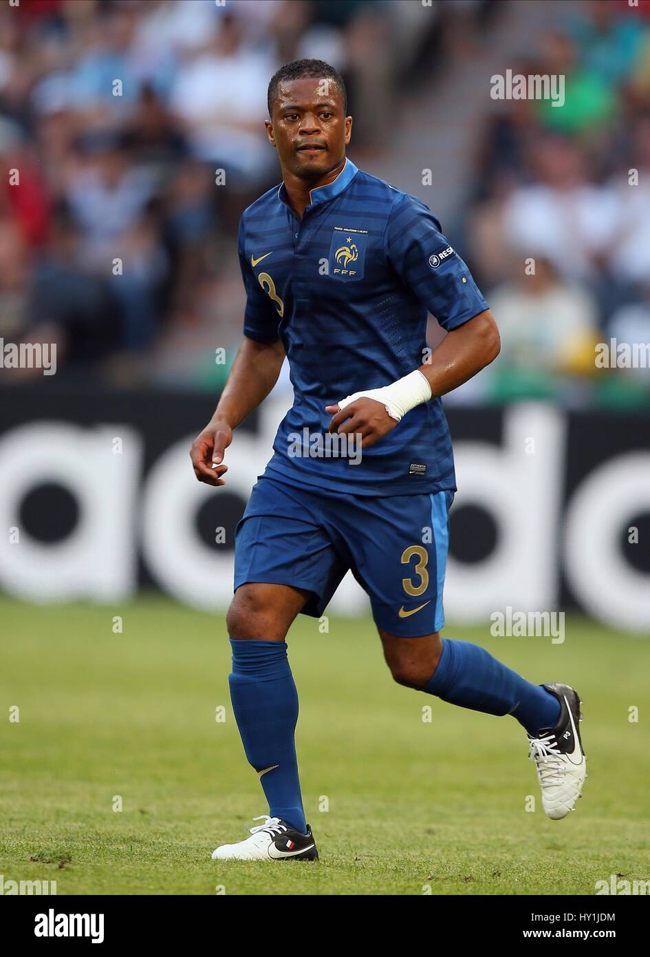 PATRICE EVRA FRANCIA MANCHESTER UNITED FC FRANCIA & MANCHESTER UNITED FC DONBASS ARENA DONETSK UCRAINA 11 Giugno 2012 Foto Stock