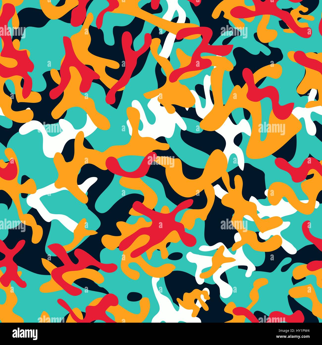 Creative camuffamento Woodland Pattern senza giunture Illustrazione Vettoriale