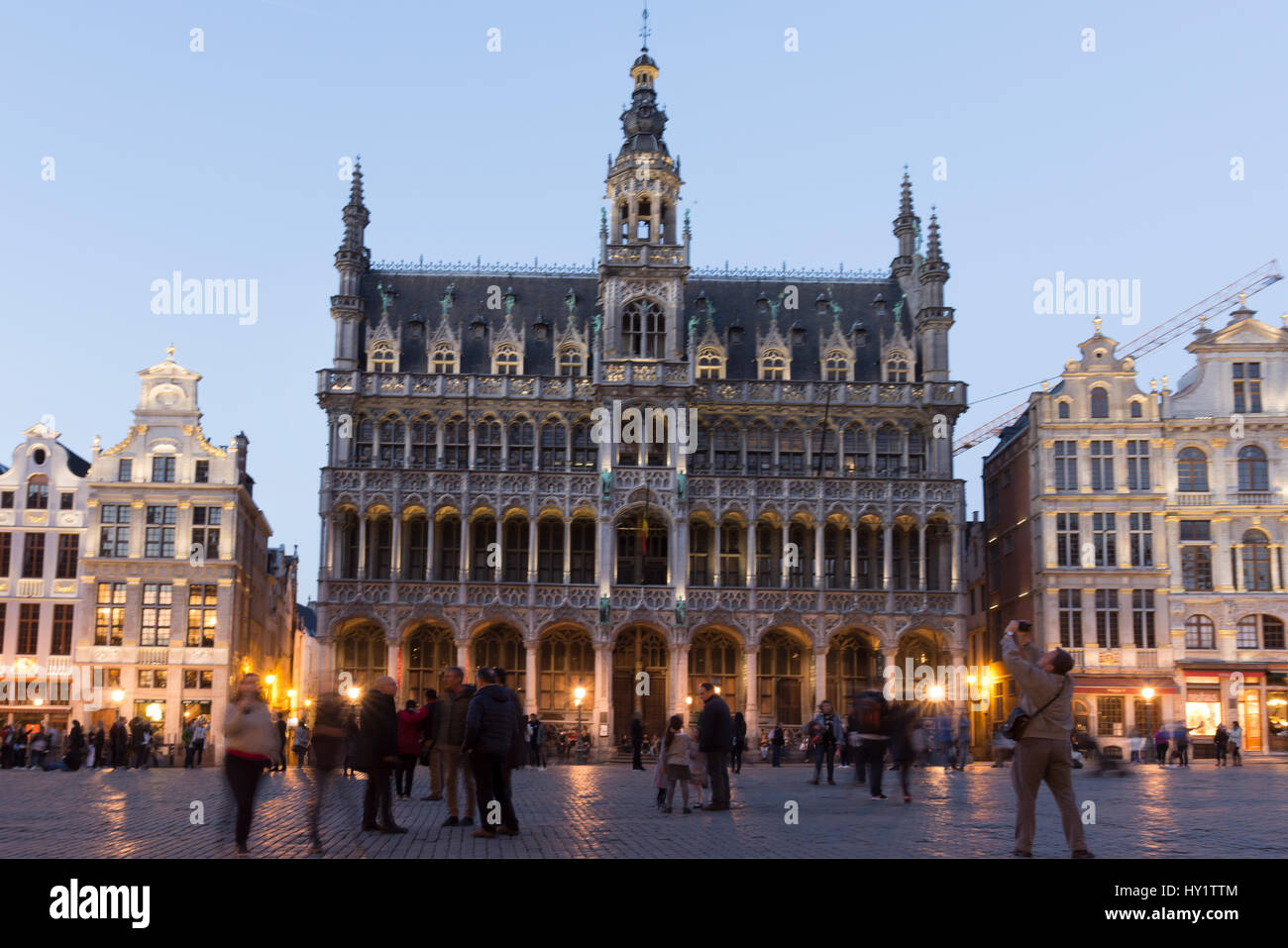 Una vista della Grand Place di Bruxelles Foto Stock