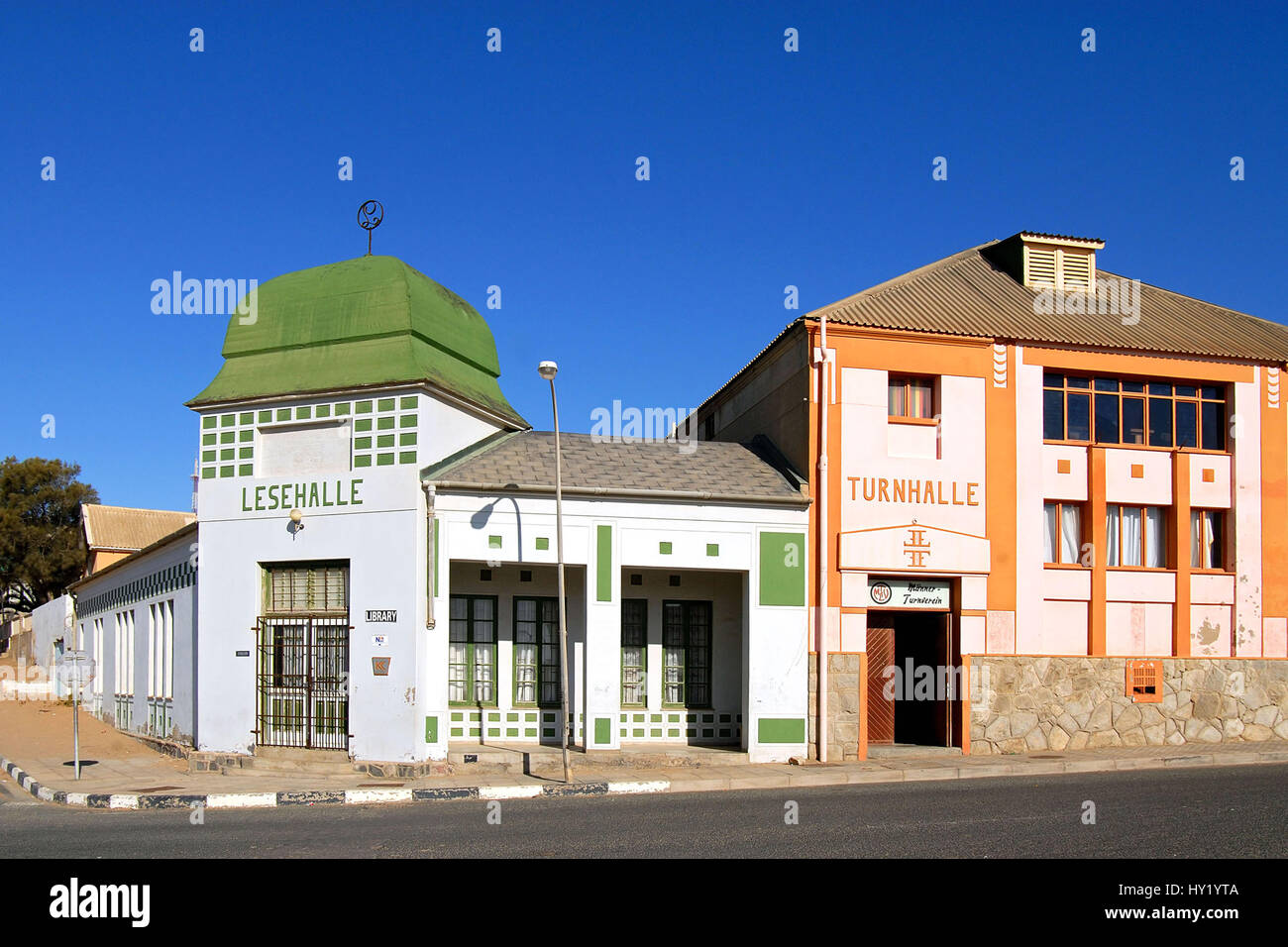 Haus a Luederitz, Namibia, aus der Kolonialzeit Foto Stock