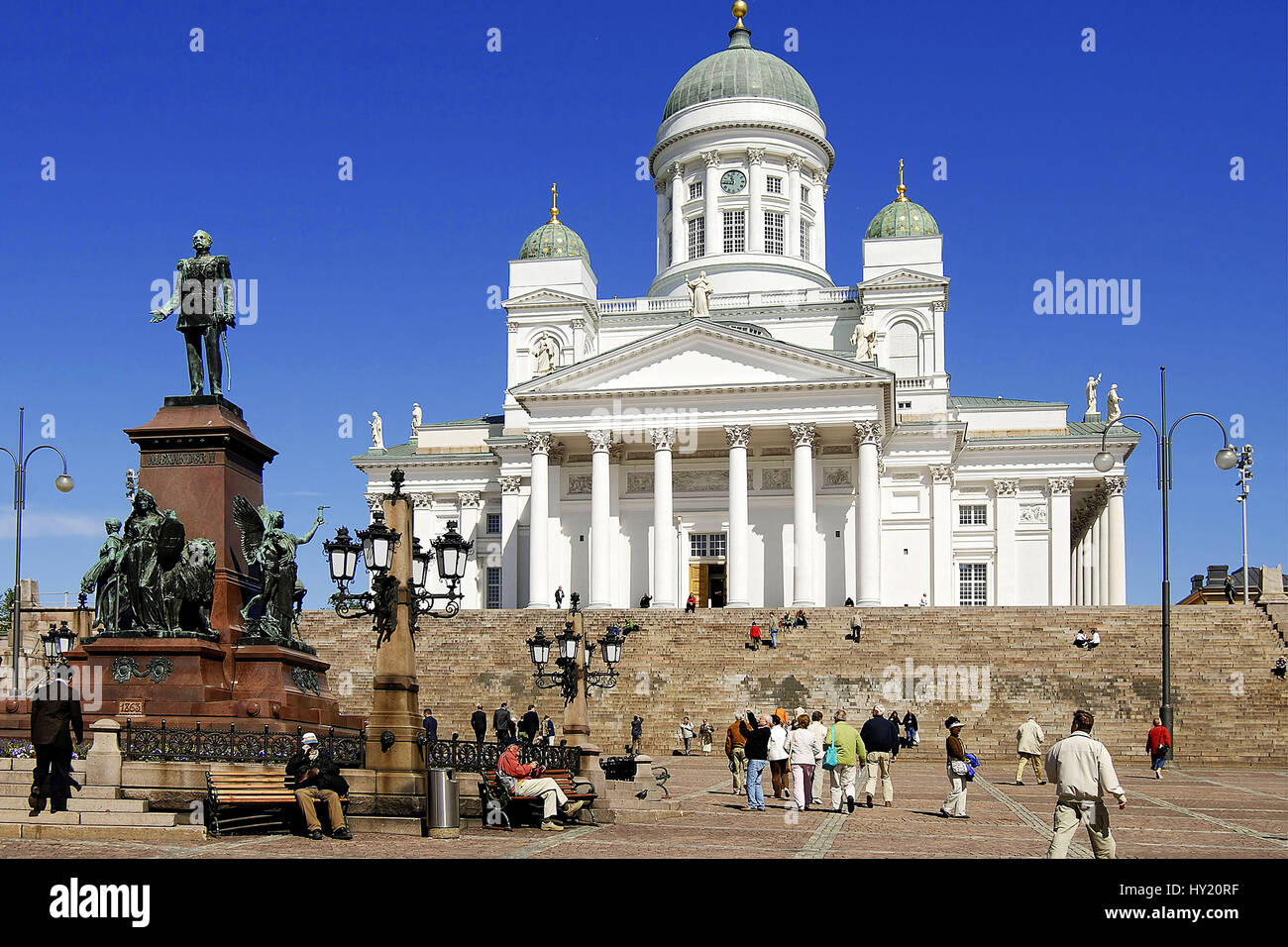 Der Dom von Helsinki, Skandinavien, Finnland Foto Stock
