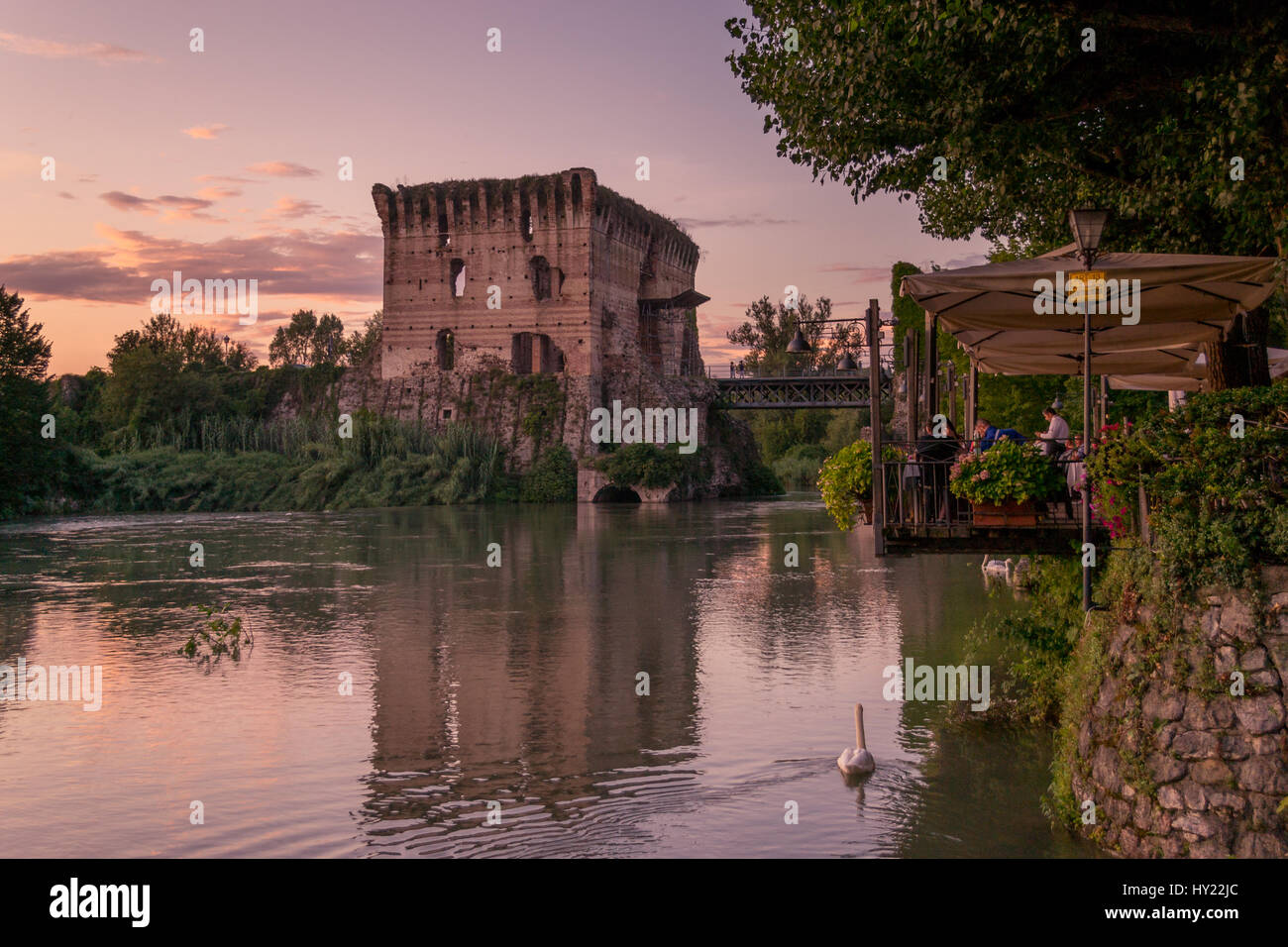 Borghetto sul Mincio, Italia Foto Stock