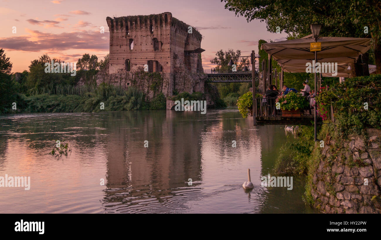 Borghetto sul Mincio, Italia Foto Stock