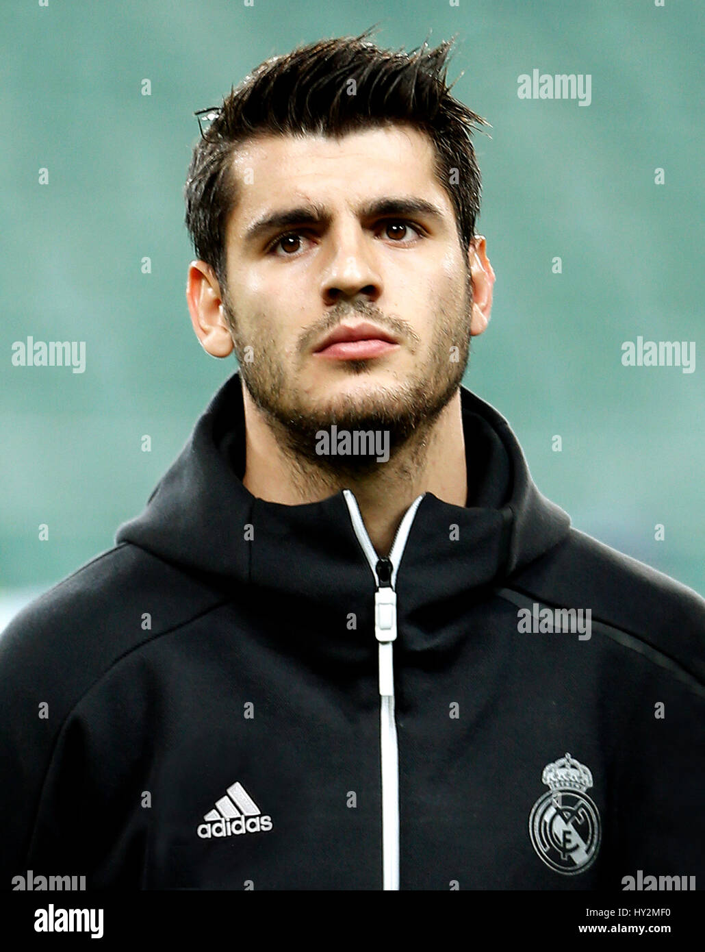 Spagna - La Liga Santander 2016-2017 / ( Real Madrid C.F. ) - Alvaro Borja appartamento Morata Martin ' Alvaro appartamento Morata ' Foto Stock