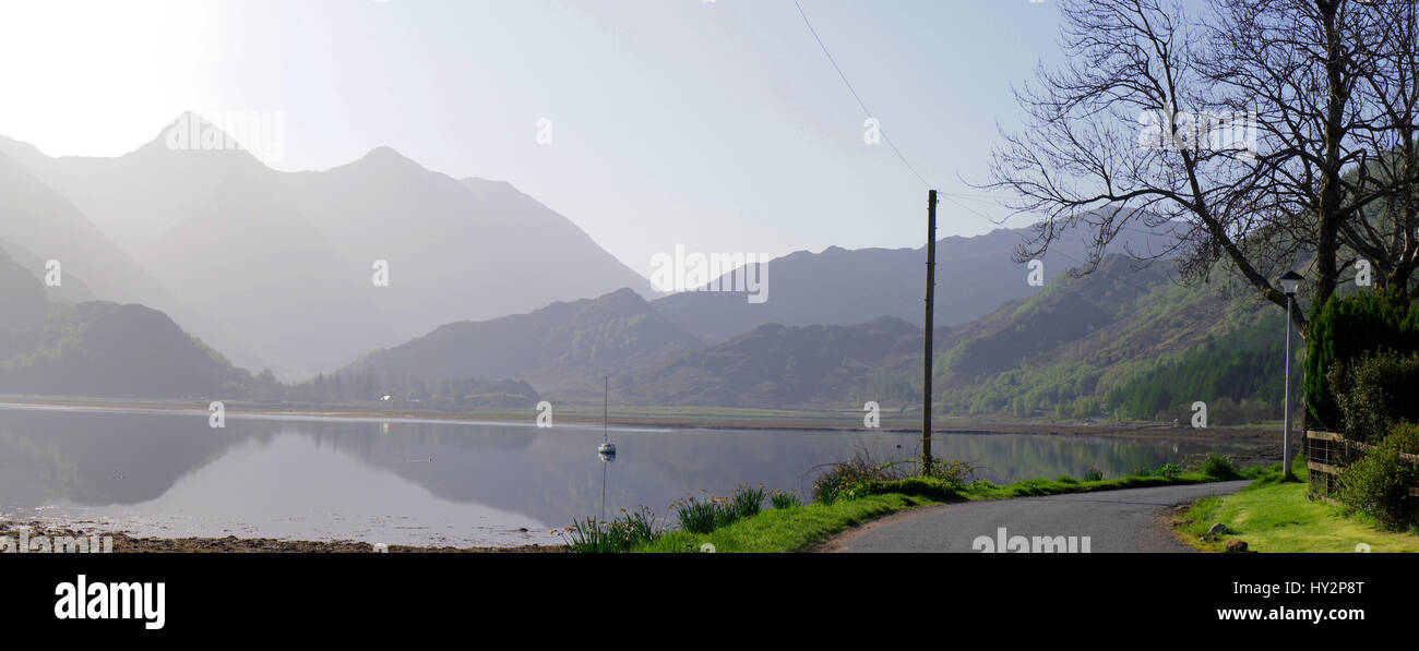 Loch Duich, Lochalsh, Shiel Bridge, regione delle Highlands, Scozia Foto Stock