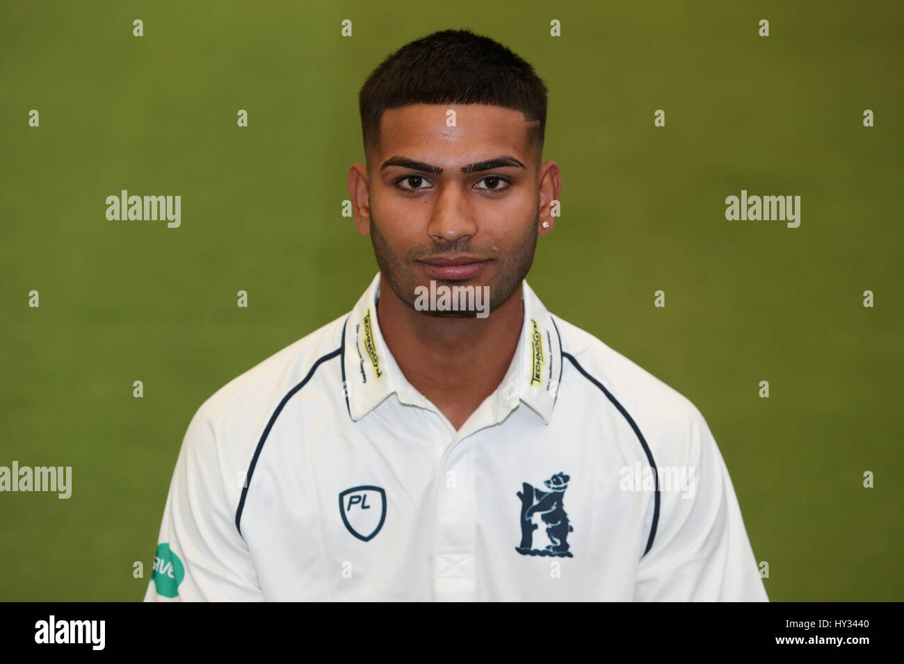 Warwickshire della soleggiata Singh durante un photocall a Edgbaston, Birmingham Foto Stock