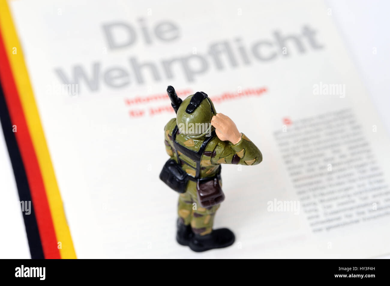 La sospensione della coscrizione in Germania, Aussetzung der Wehrpflicht in Deutschland Foto Stock