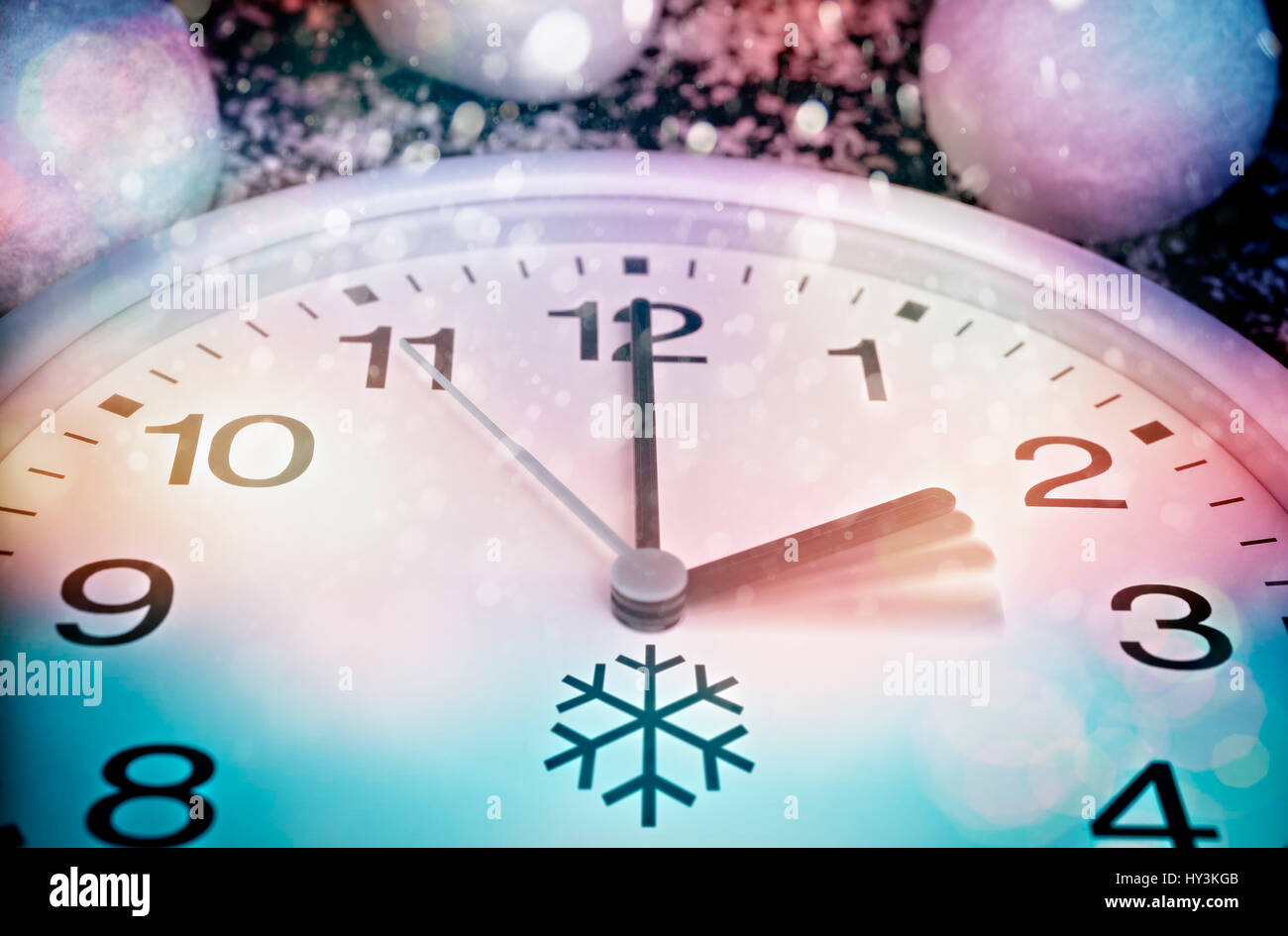 Orologio, conversione di estate in inverno, Uhr, Umstellung von Sommerzeit auf Winterzeit Foto Stock