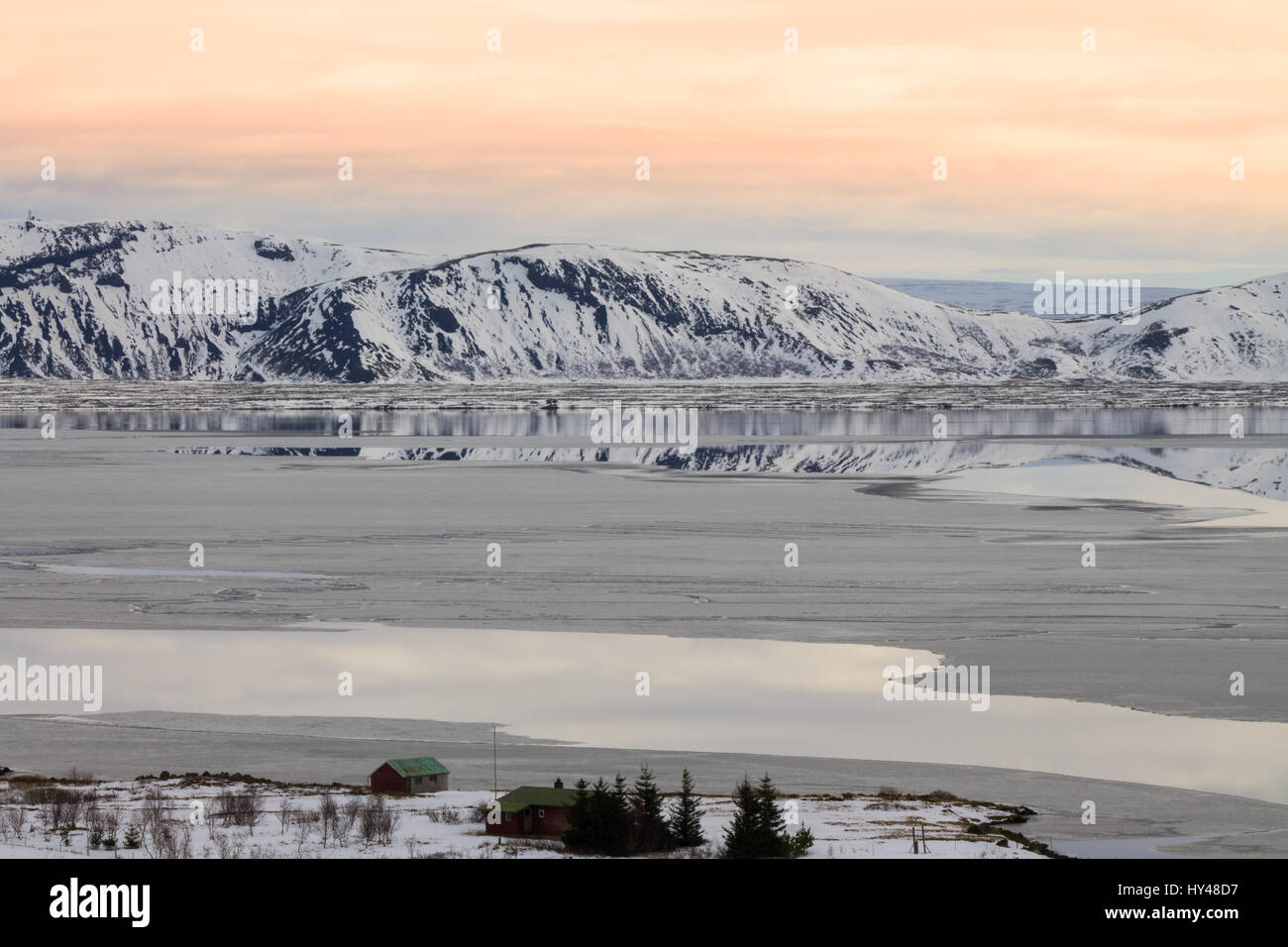 Thingvellir, Islanda Foto Stock