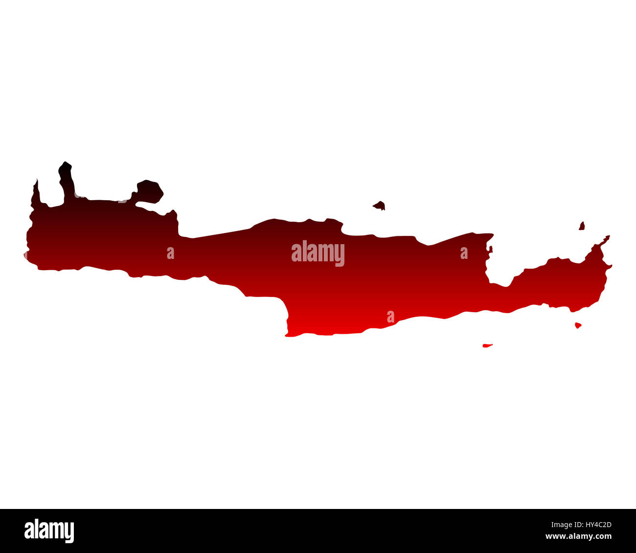 Mappa di Creta Foto Stock