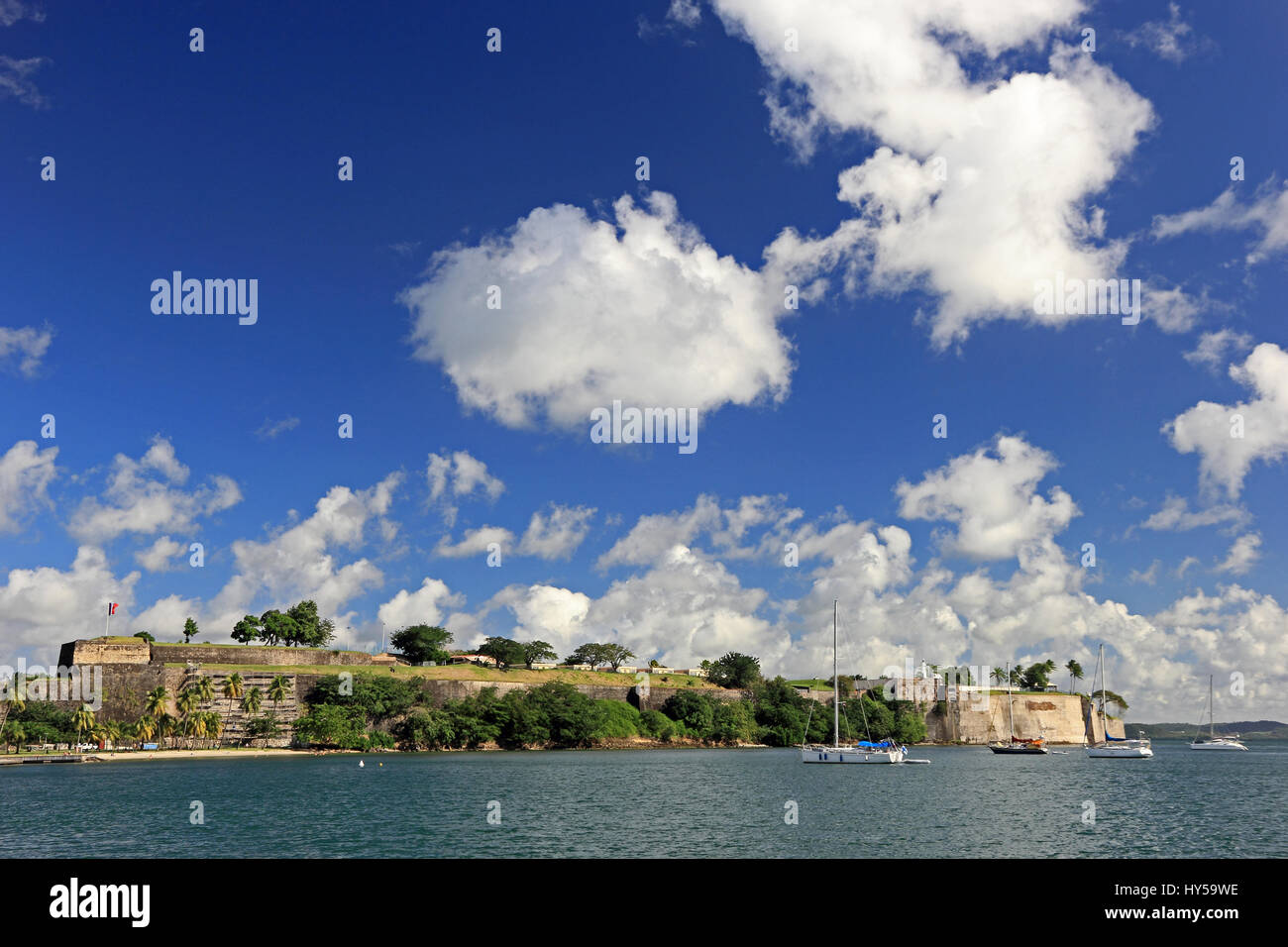 Fort Saint Louis, Fort-de-France, Martinica Foto Stock