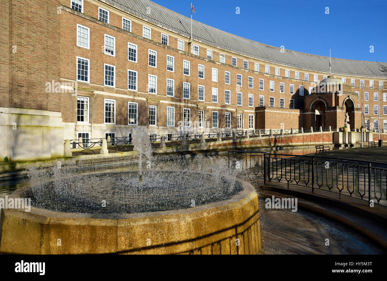 Il municipio o il Consiglio House, College Green, Bristol Grade 2 listred edificio, inaugurato nel 1956 Foto Stock