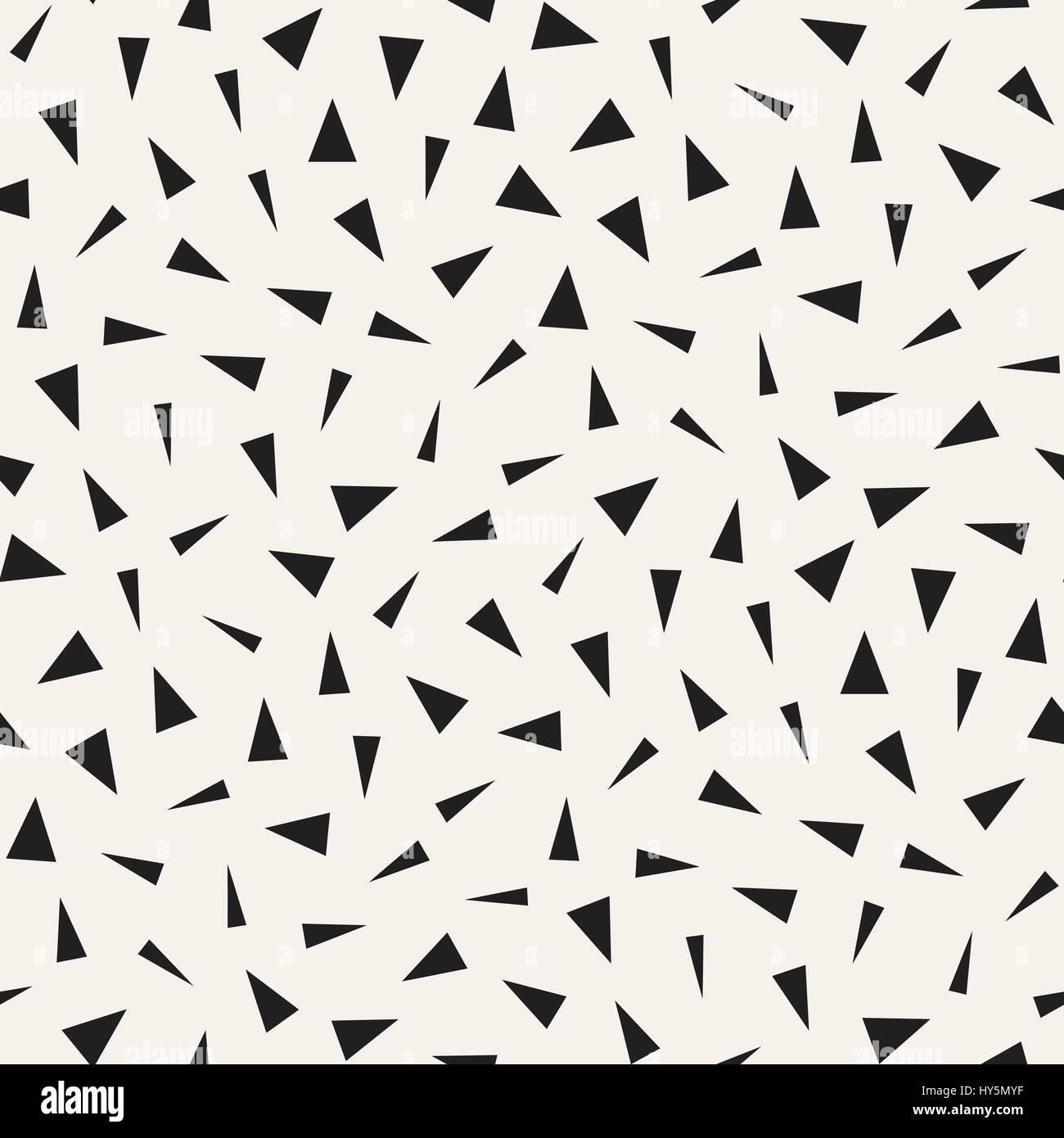 Alla moda con texture sparsi in forme geometriche. Vector Seamless Pattern. Illustrazione Vettoriale