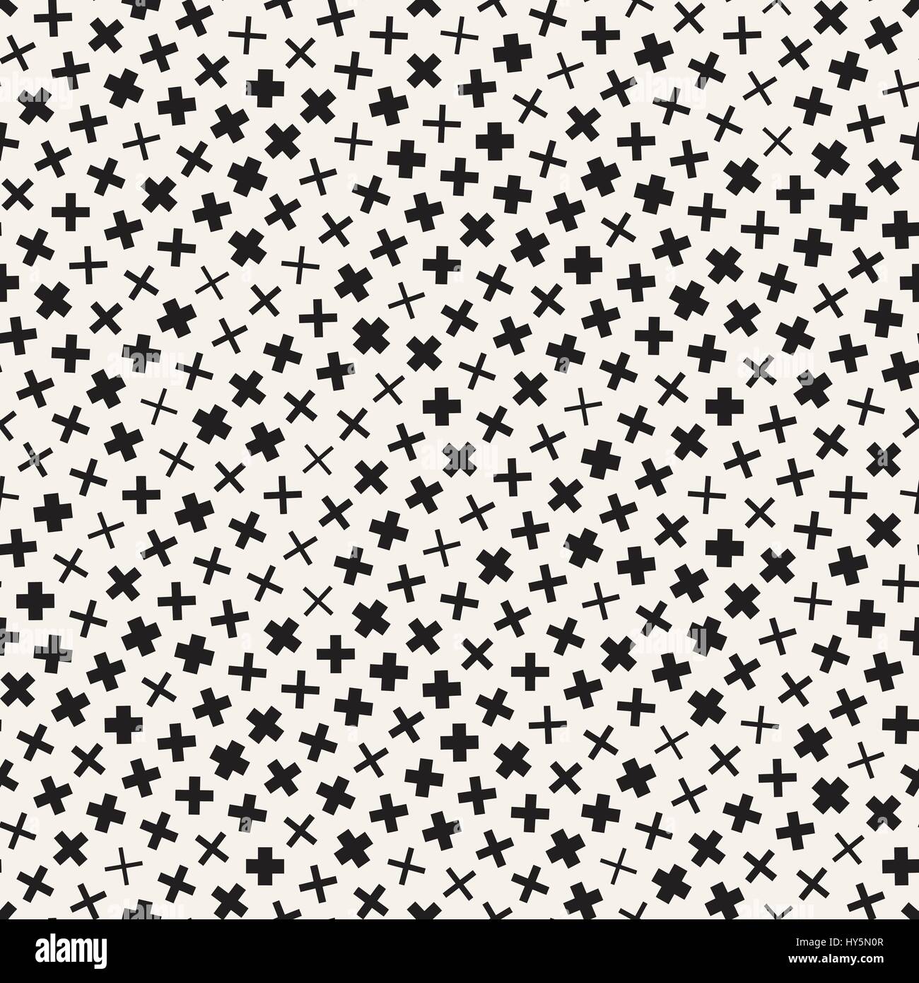 Alla moda con texture sparsi in forme geometriche. Vector Seamless Pattern. Illustrazione Vettoriale