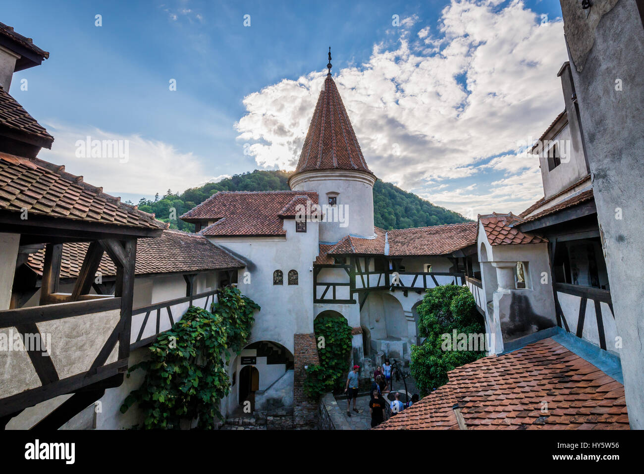 Castello di Bran nei pressi di crusca, Romania, comunemente noto come 'Dracula Castello dell', casa di carattere del titolo in Bram Stoker's 'Dracula" nuovo Foto Stock