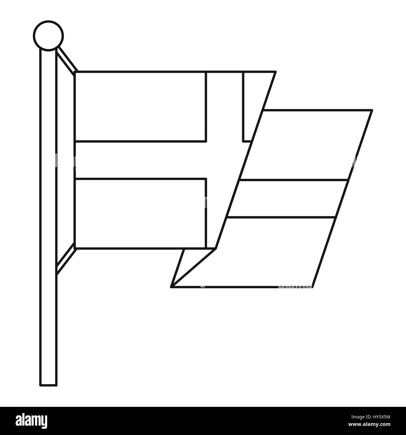 Bandiera svedese svedese Foto e Immagini Stock in Bianco e Nero - Alamy