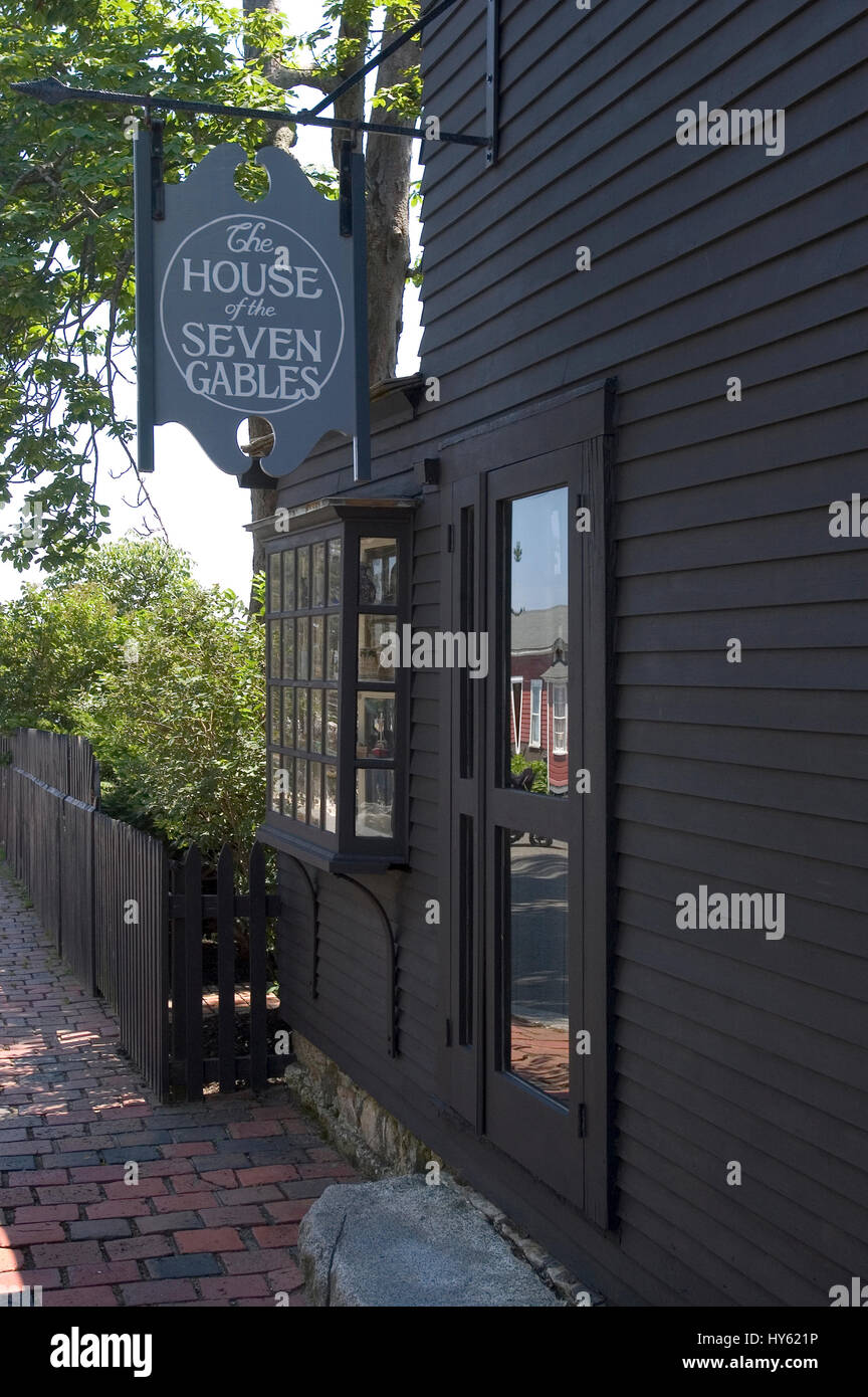 La casa di sette Gables - Salem, Massachusetts Foto Stock