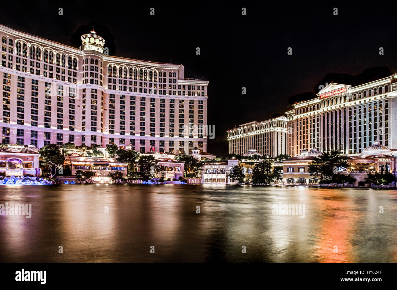 Bellagio Lago, las vegas Foto Stock