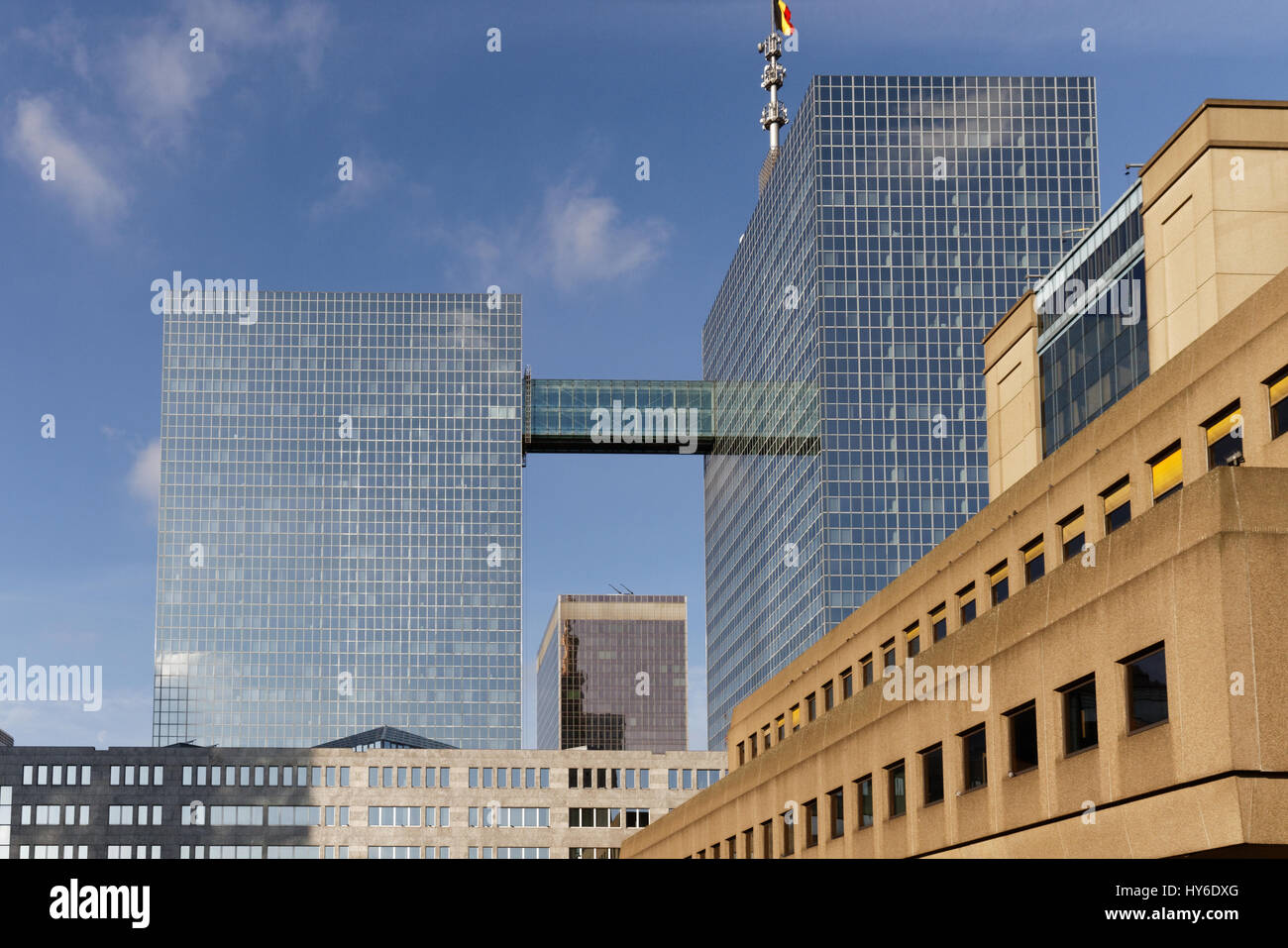 Moderni edifici industriali a Bruxelles, in Belgio Foto Stock