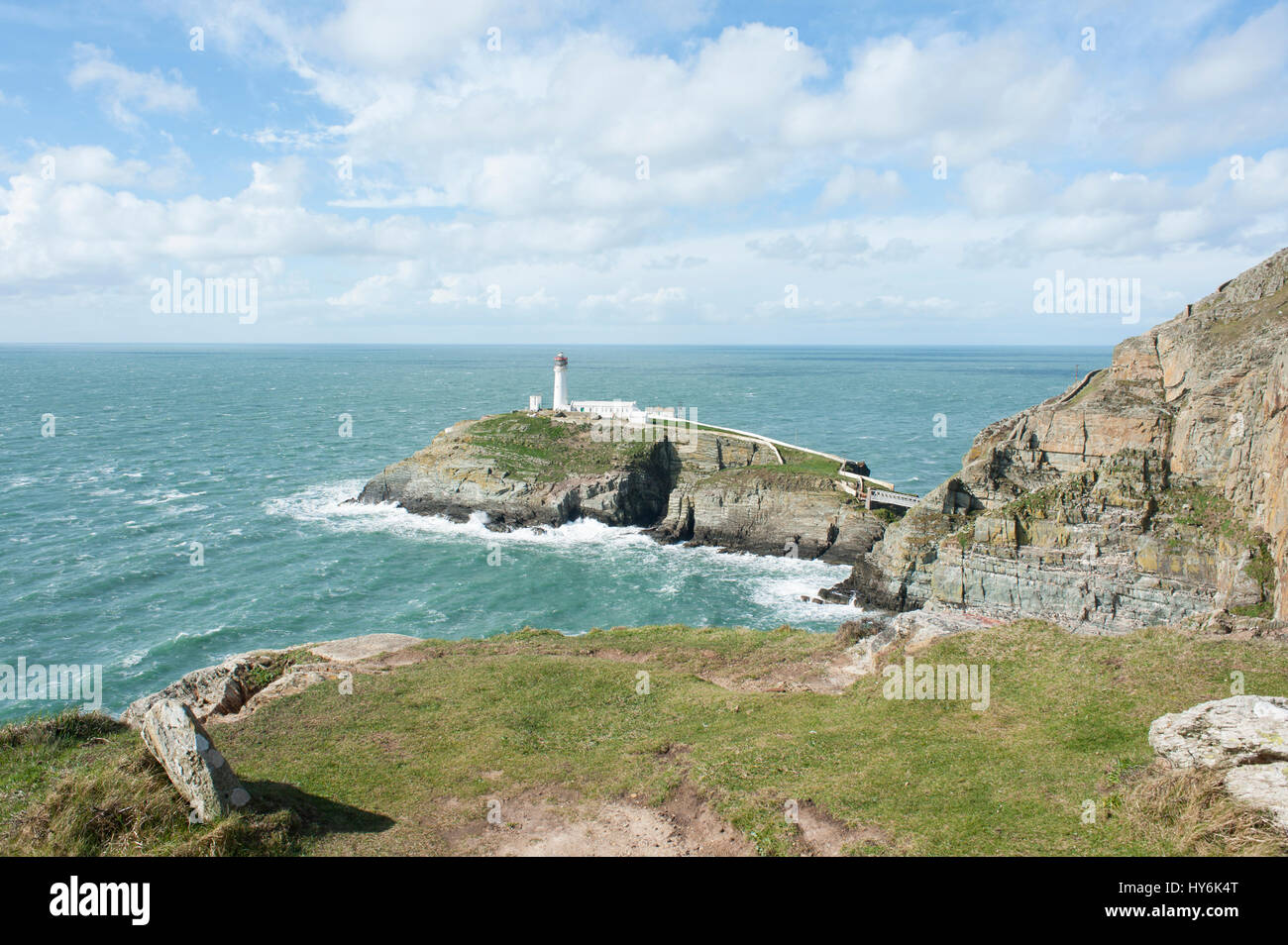 Sud Stack, Angelsey Foto Stock