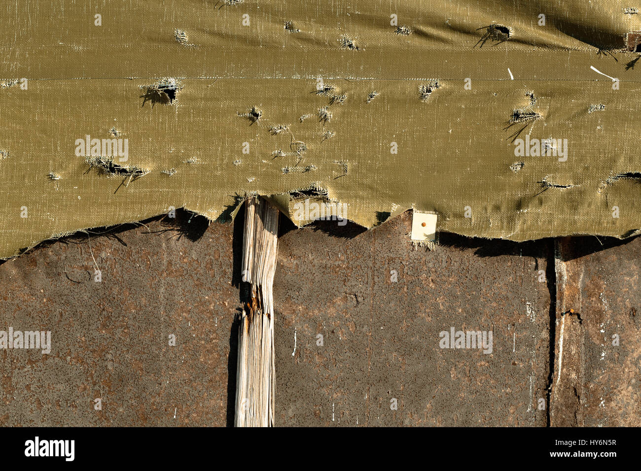 La texture della vecchia tela. Foto Stock