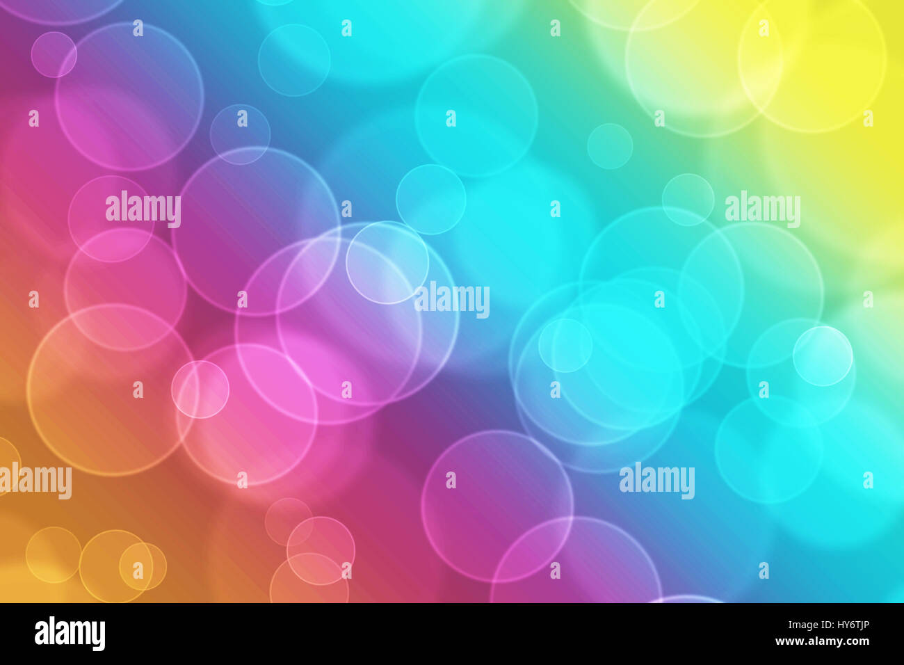 Abstract bokeh su sfondo colorato Foto Stock