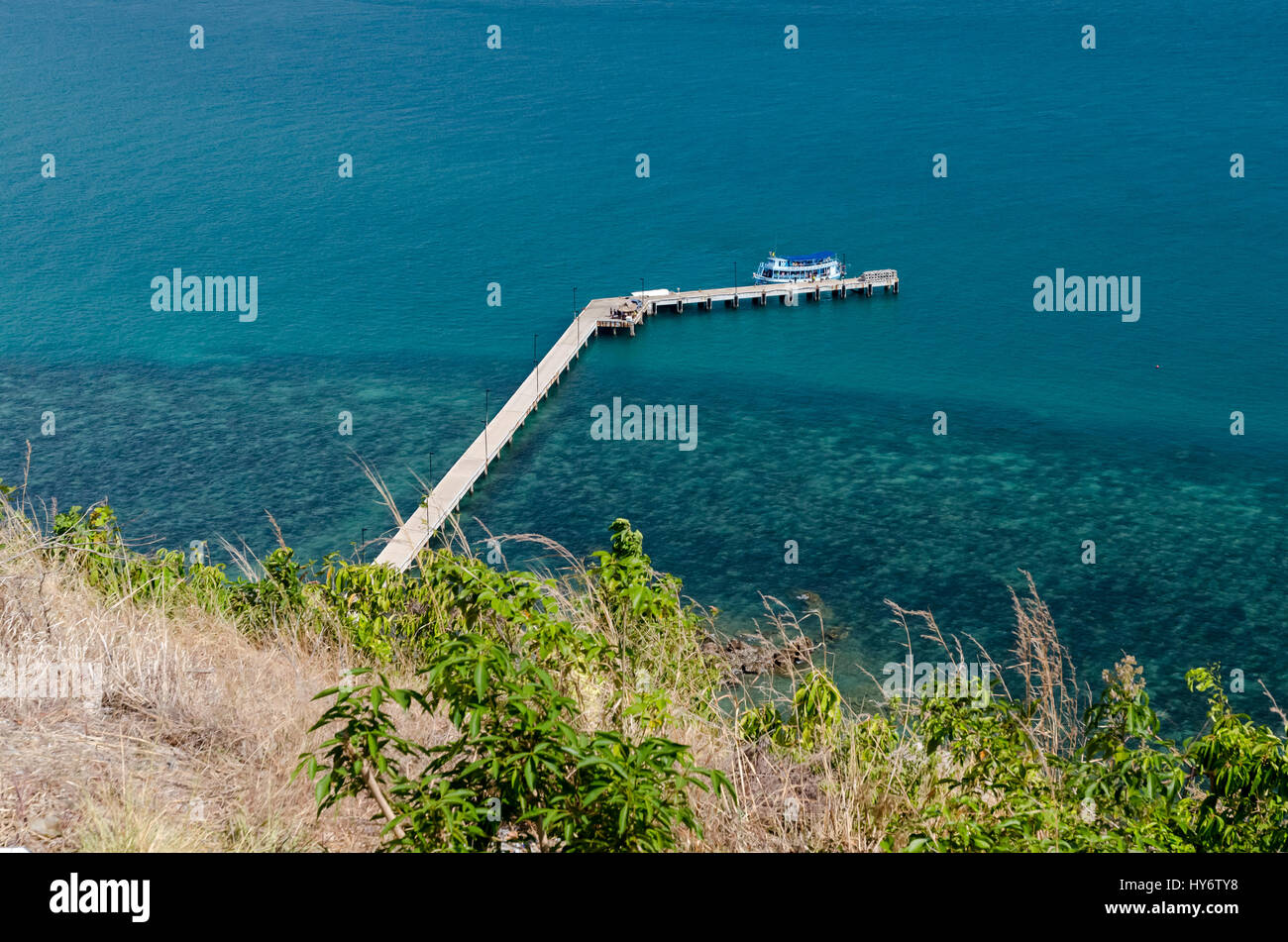 Island Ferry dock in sattahip chonburi thailandia Foto Stock