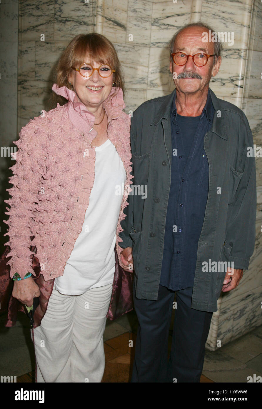 GÖSTA EKMAN attore svedese con la moglie Marie Louise Presidente per il Teatro Drammatico Reale di Stoccolma 2009 Foto Stock