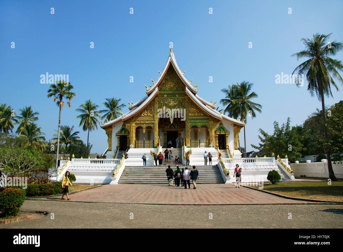 Haw Pha Bang, Il Palazzo Reale Cappella, Luang Prabang Foto Stock