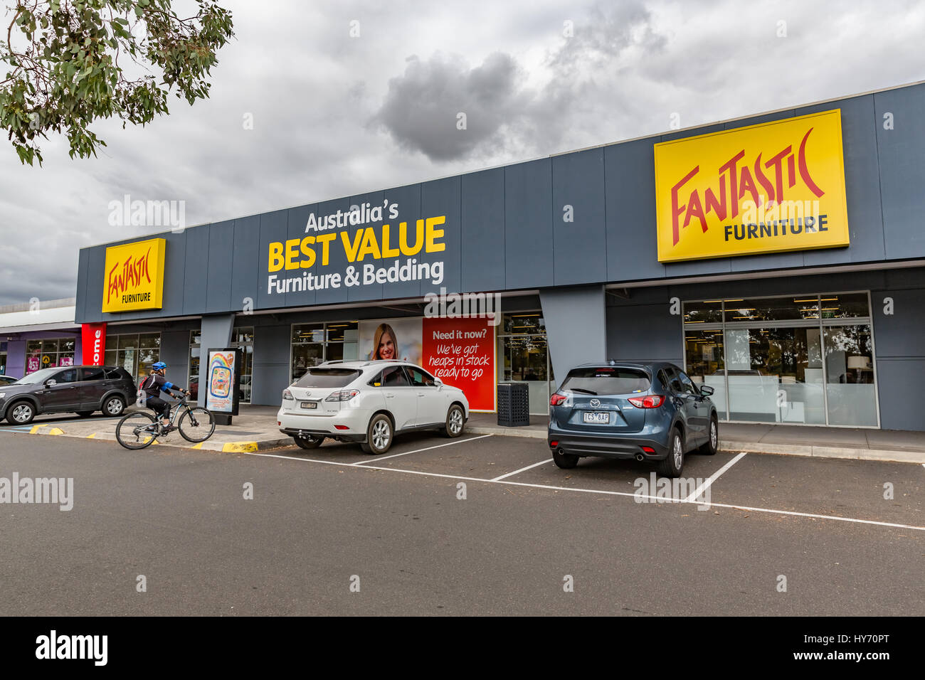 Fantastico negozio mobili a Watergardens shopping, Melbourne, Victoria, Australia. Foto Stock