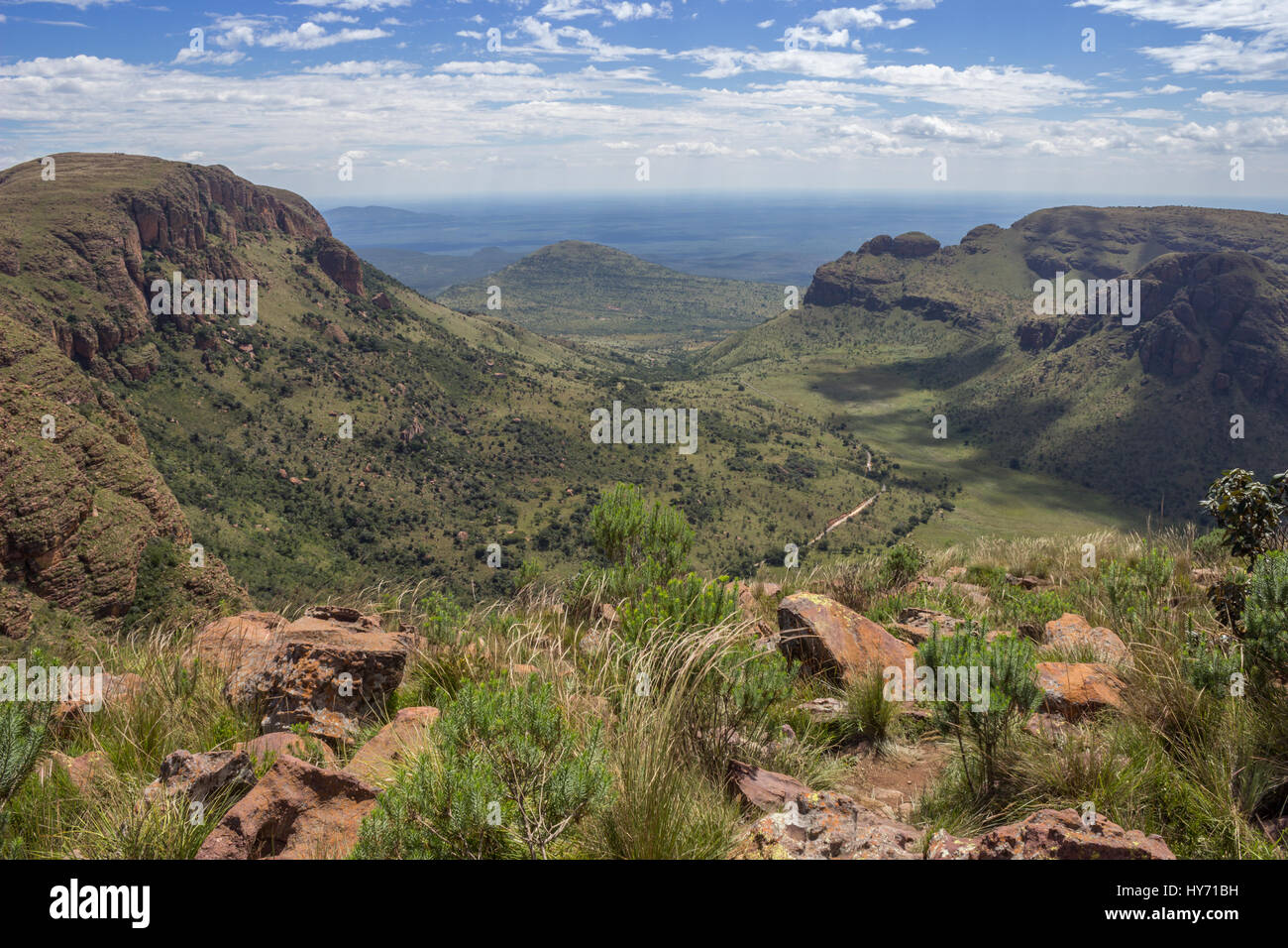 Waterberg biosfera di montagna nella provincia di Limpopo Foto Stock