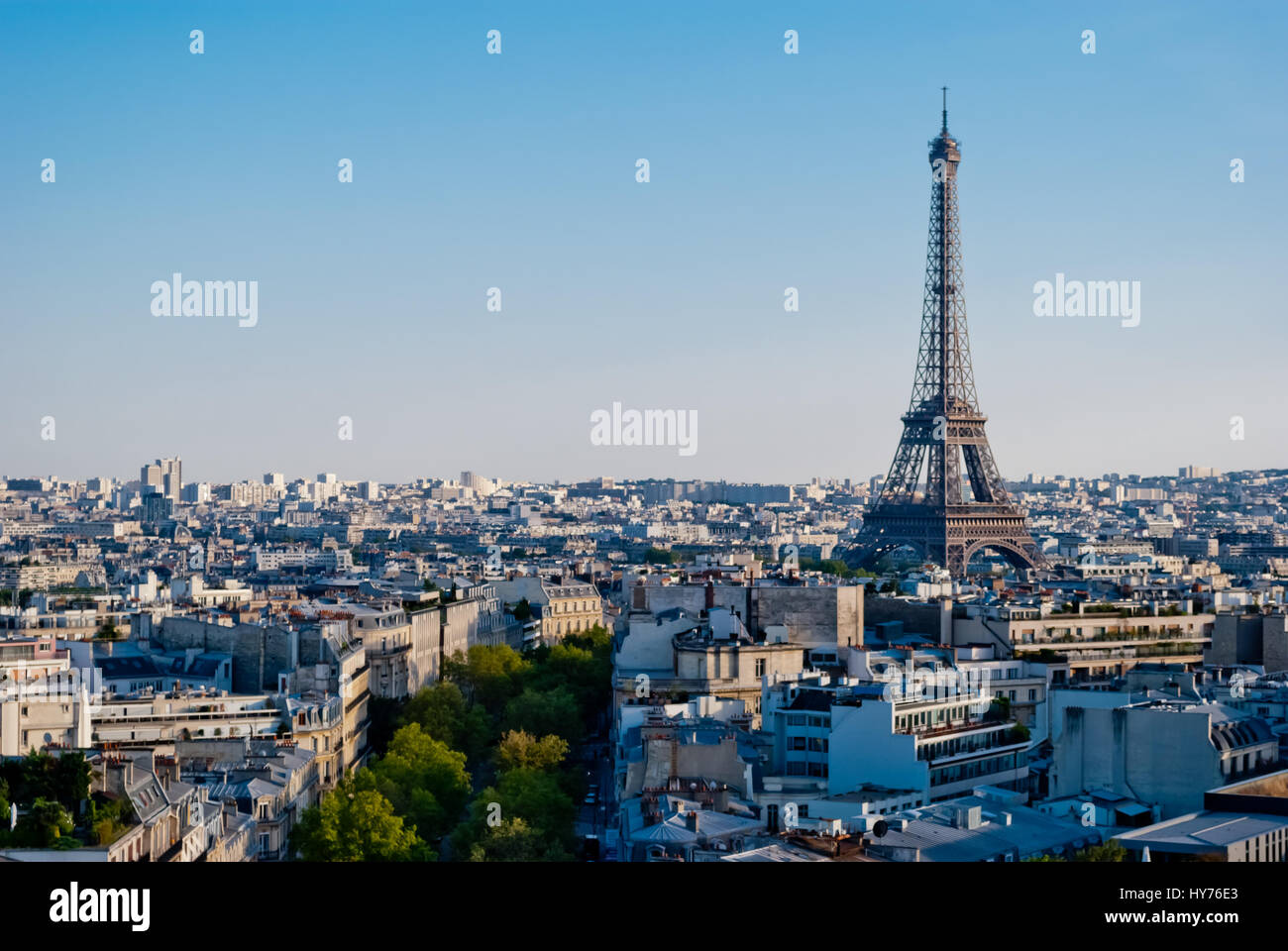 Paris Tour Eiffel vista panoramica ad alta definizione Foto stock - Alamy