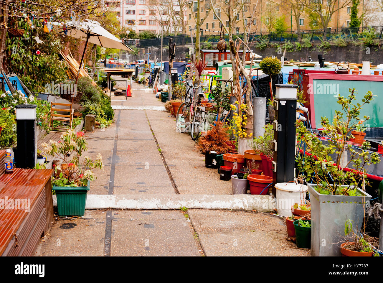 Regents Canal vicino a Little Venice, Londra Foto Stock