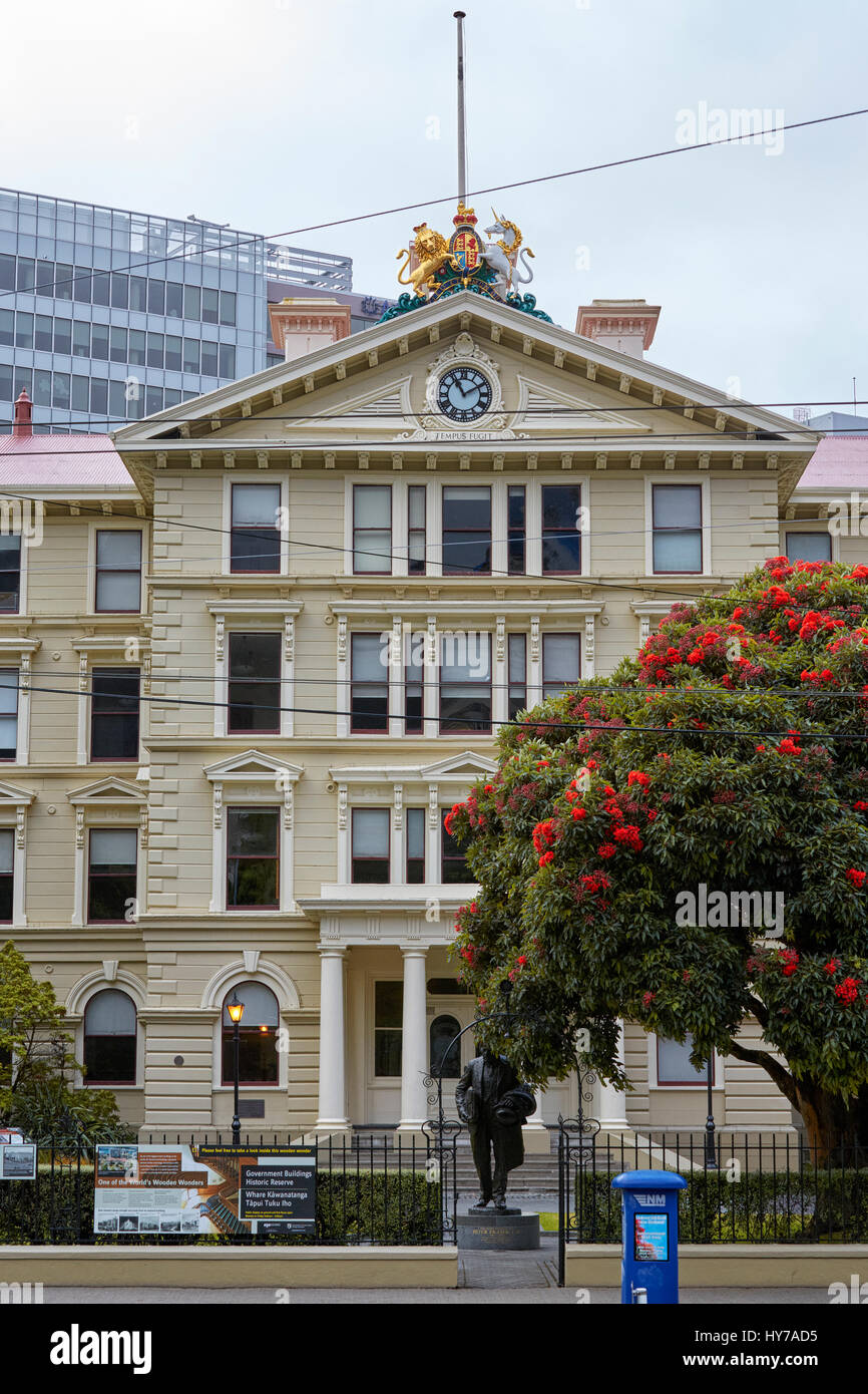 Il vecchio Palazzo del Governo, Wellington, Nuova Zelanda Foto Stock