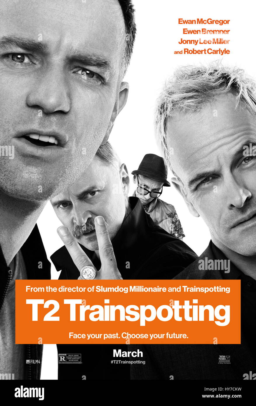 Data di rilascio: febbraio 10, 2017. Titolo: T2: Trainspotting. STUDIO: Sony Pictures. Direttore: Danny Boyle. Trama: Una continuazione della saga di Trainspotting riunendo i caratteri originali. STARRING: Locandina (credito Immagine: © Sony Pictures Entertainment/foto) Foto Stock